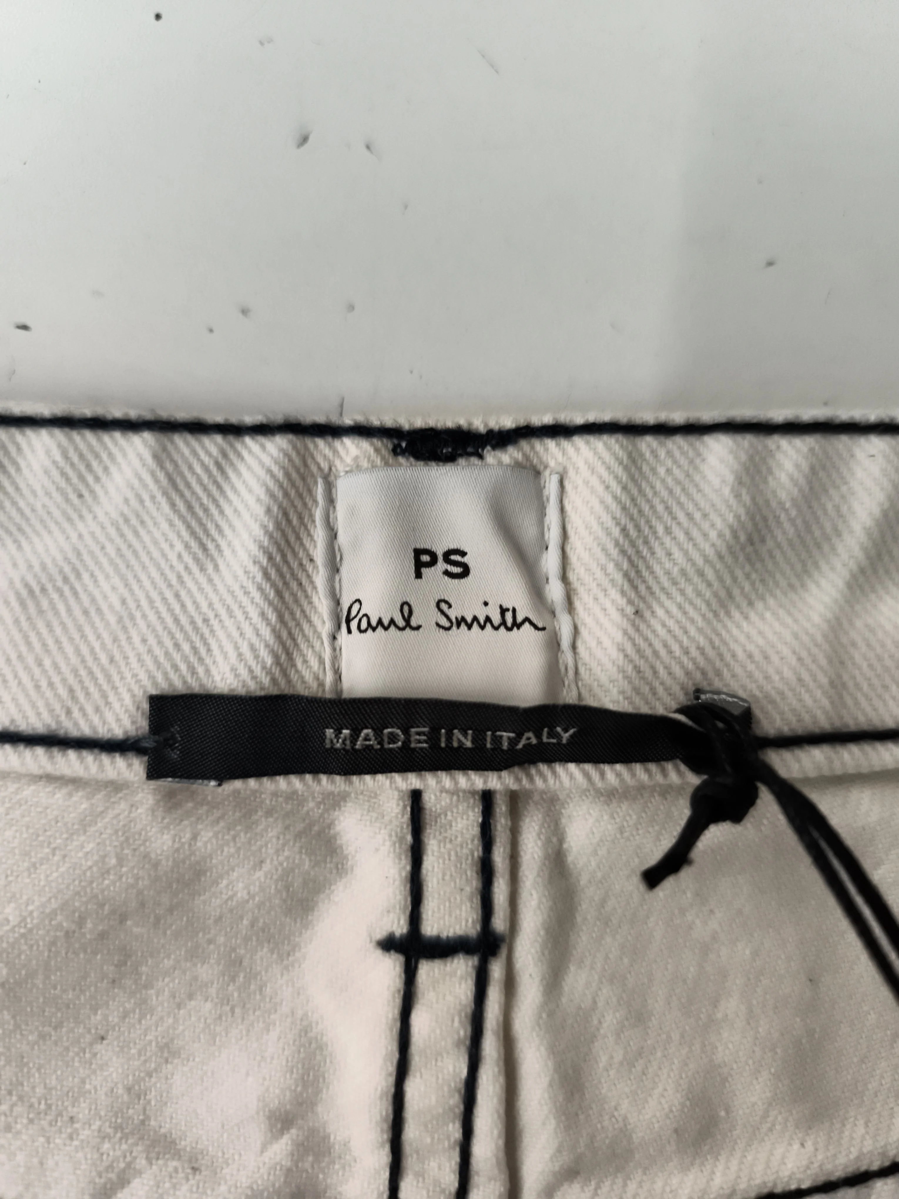 Paul Smith Men's Jeans W 32 in Cream 100% Cotton Straight New with tags - Image 5
