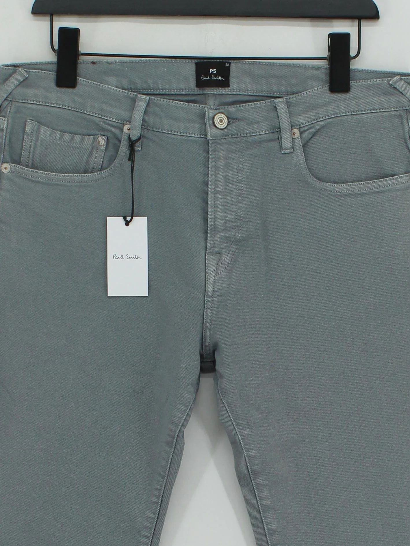 Paul Smith Men's Jeans W 32 in Grey 100% Cotton Straight - Image 3