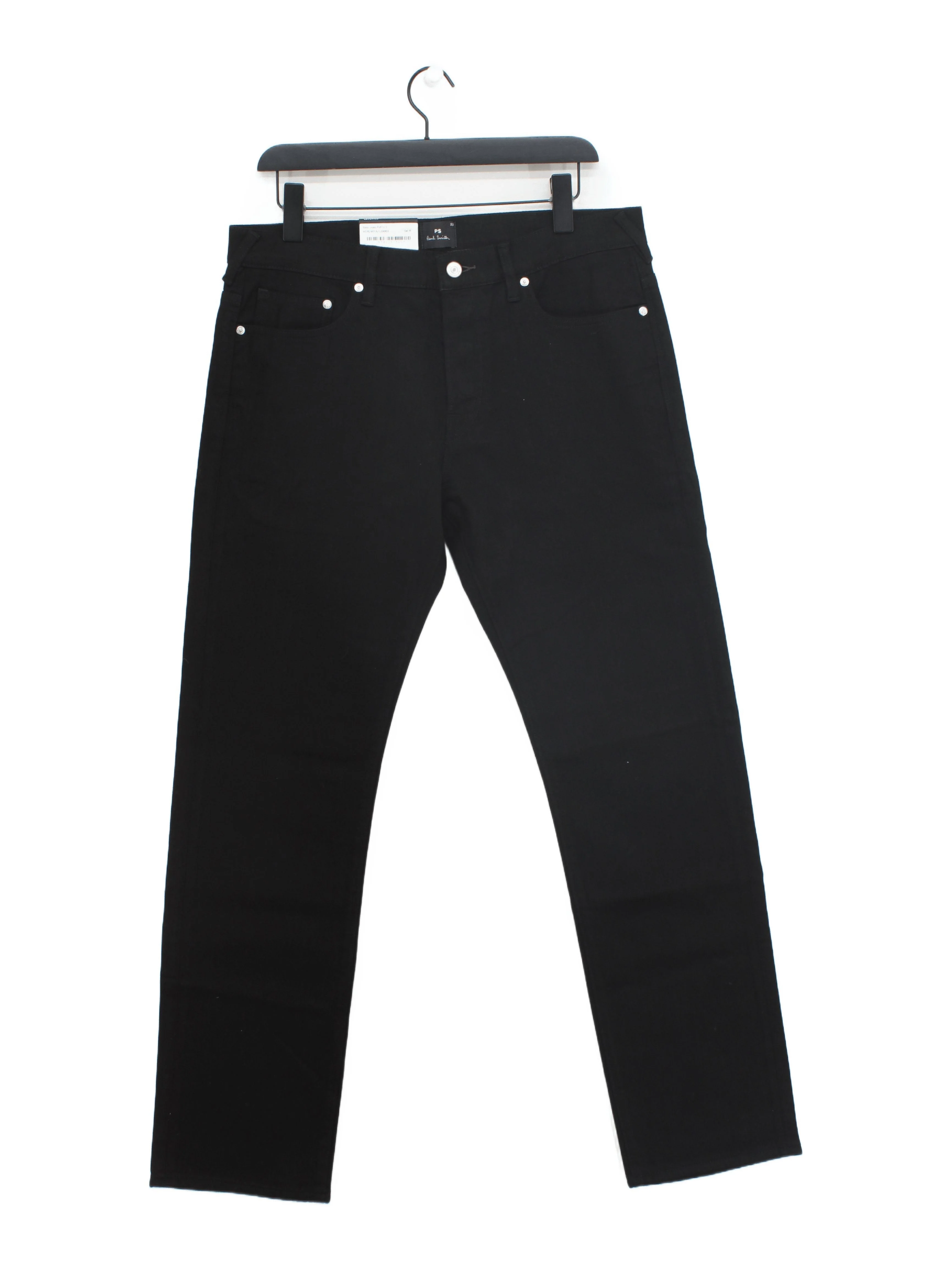 Paul Smith Men's Jeans W 33 in Black Cotton with Other Straight New with tags