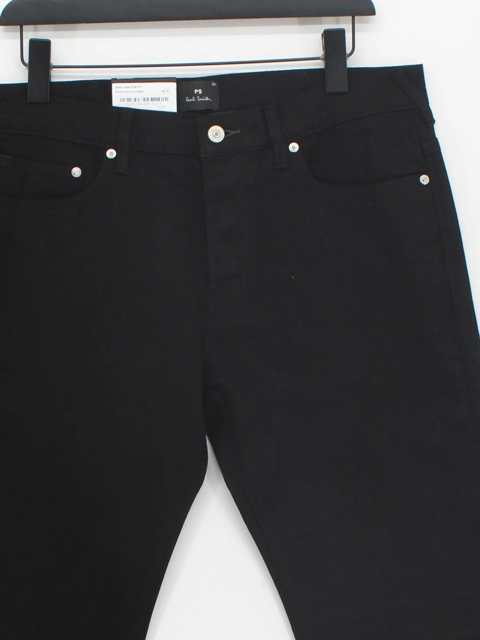 Paul Smith Men's Jeans W 33 in Black Cotton with Other Straight New with tags - Image 3