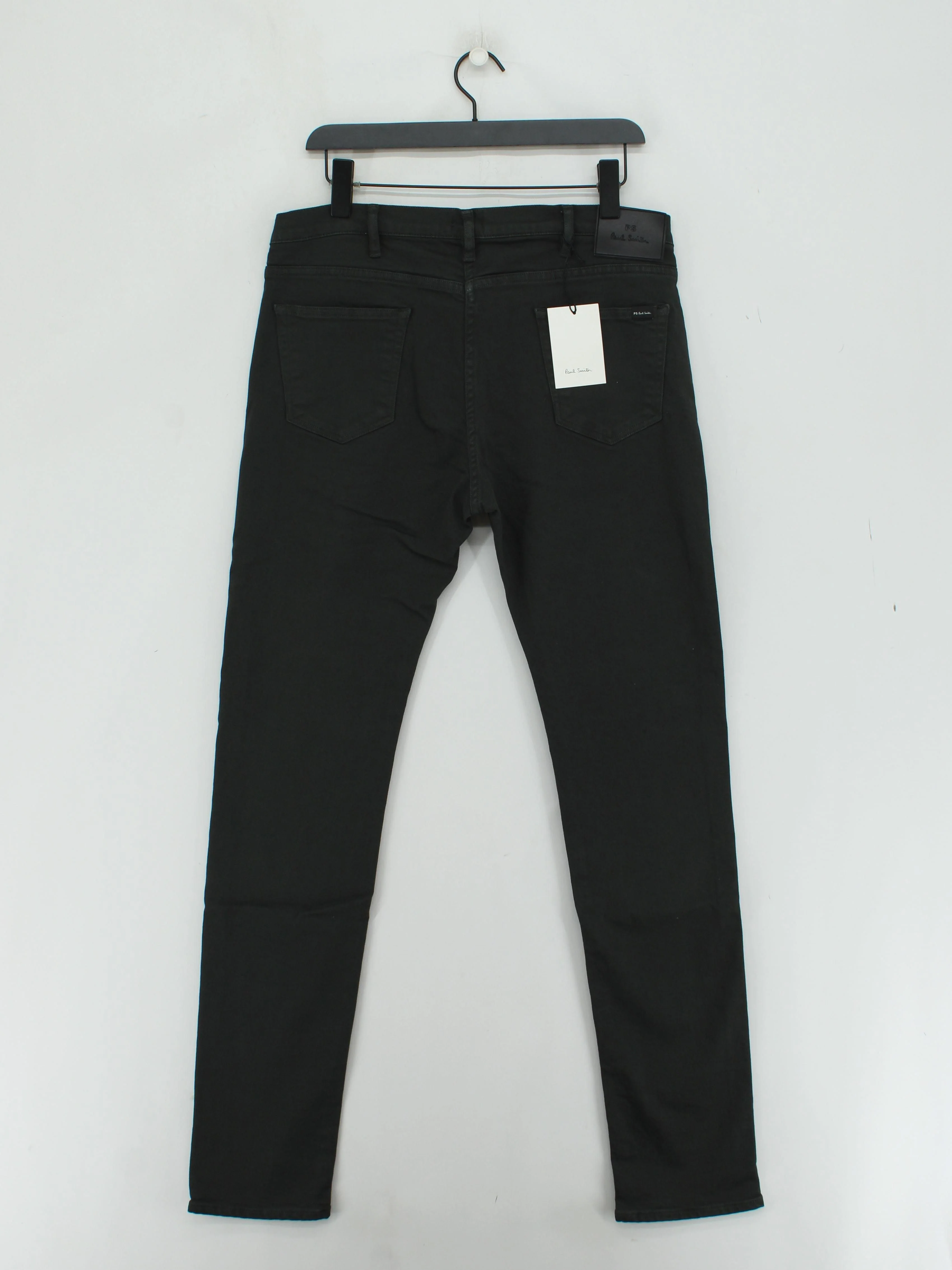 Paul Smith Men's Jeans W 34 in Black 100% Cotton Skinny New with tags - Image 2