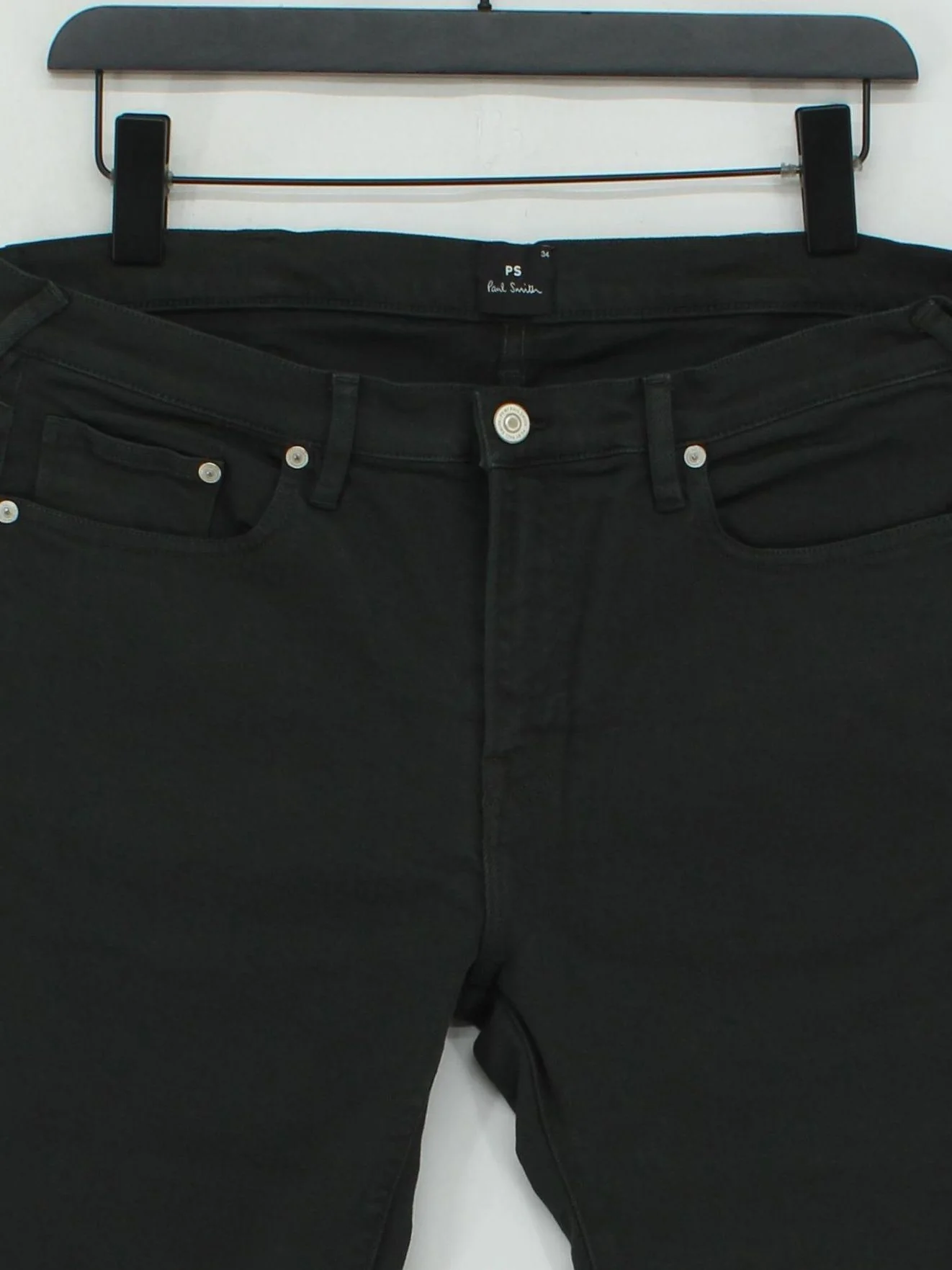 Paul Smith Men's Jeans W 34 in Black 100% Cotton Skinny New with tags - Image 3