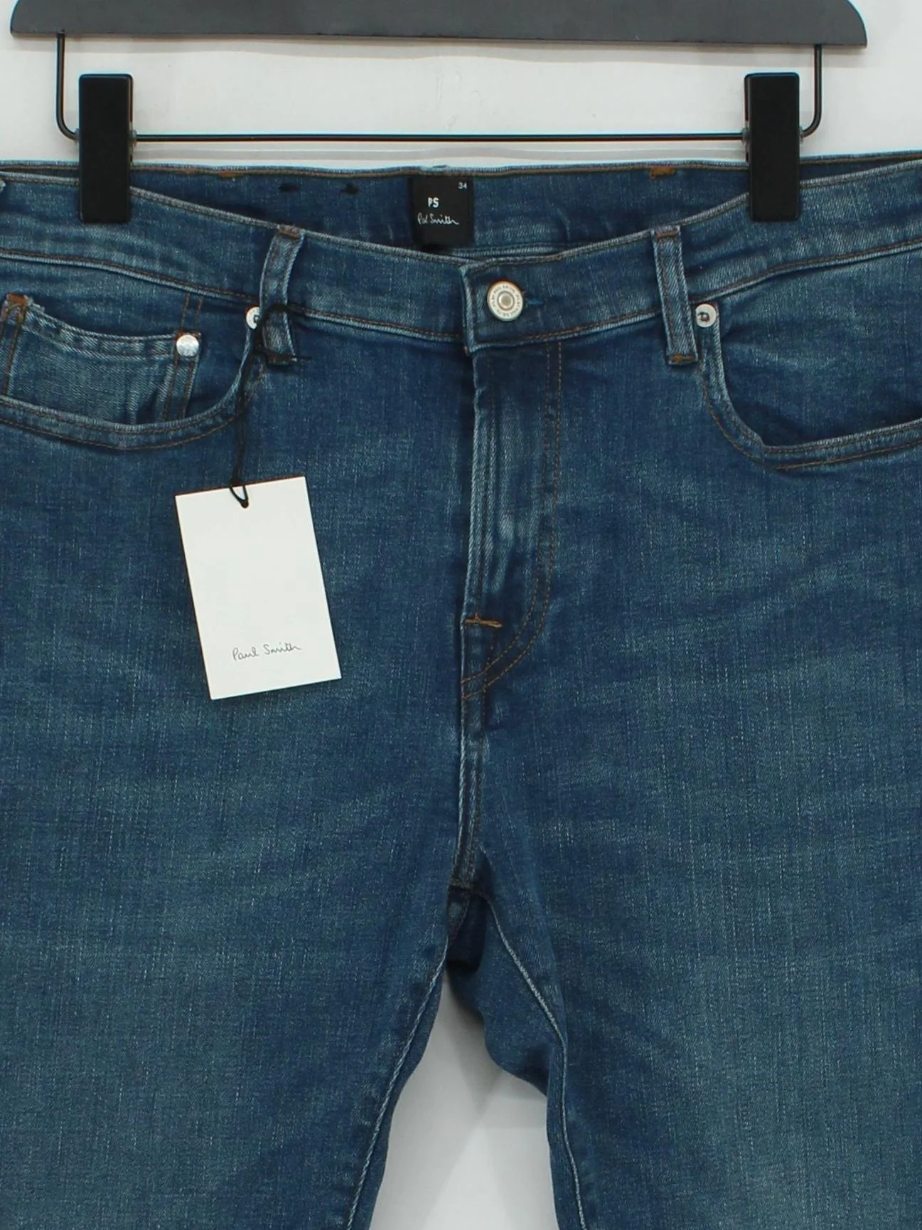 Paul Smith Men's Jeans W 34 in Blue Cotton New with tags - Image 3