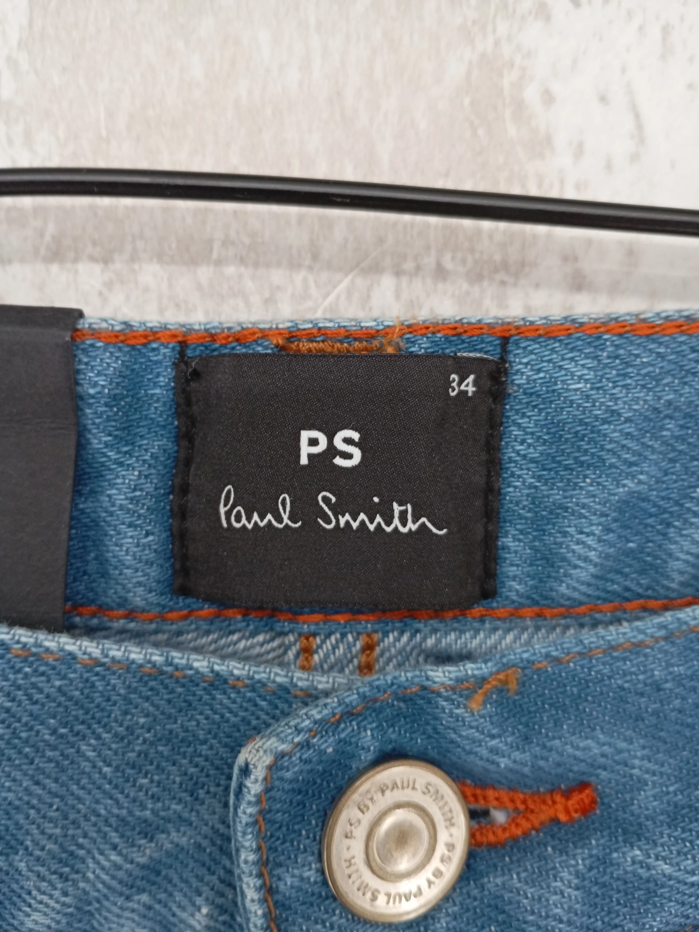 Paul Smith Men's Jeans W 34 in Blue Cotton with Other Straight - Image 6