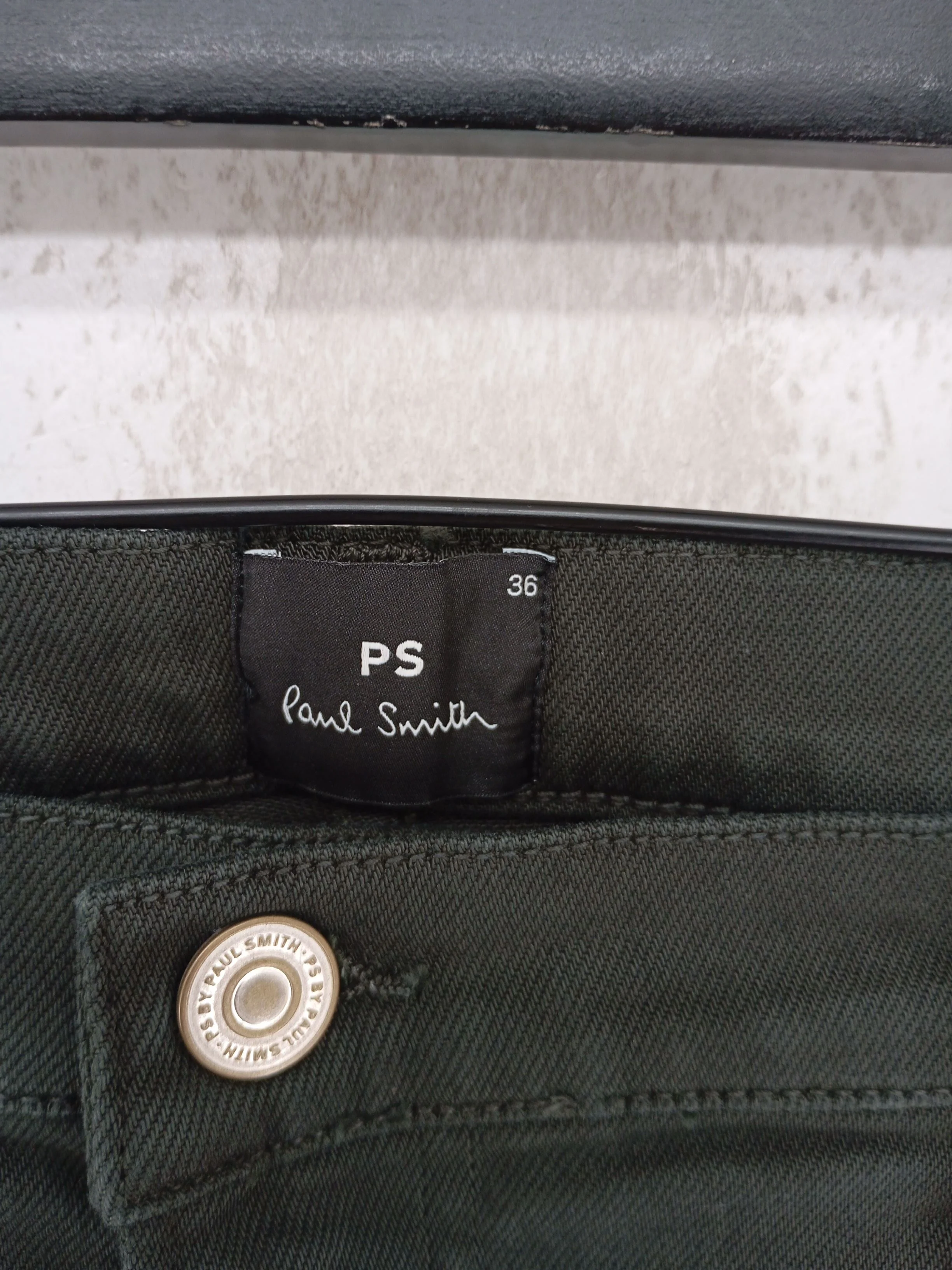 Paul Smith Men's Jeans W 36 in Green Cotton with Elastane Skinny New with tags - Image 5