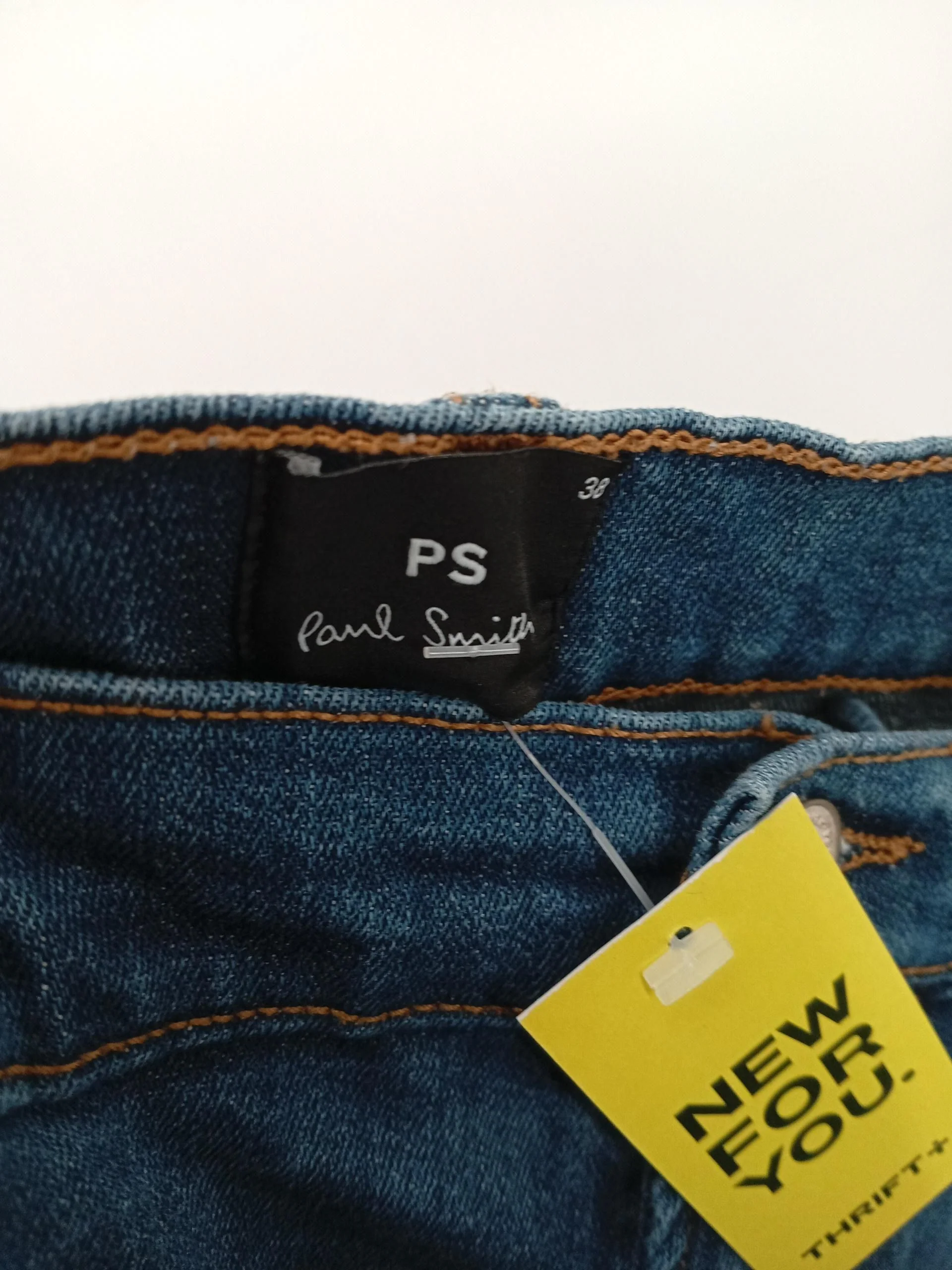 Paul Smith Men's Jeans W 38 in Blue Cotton - Image 7