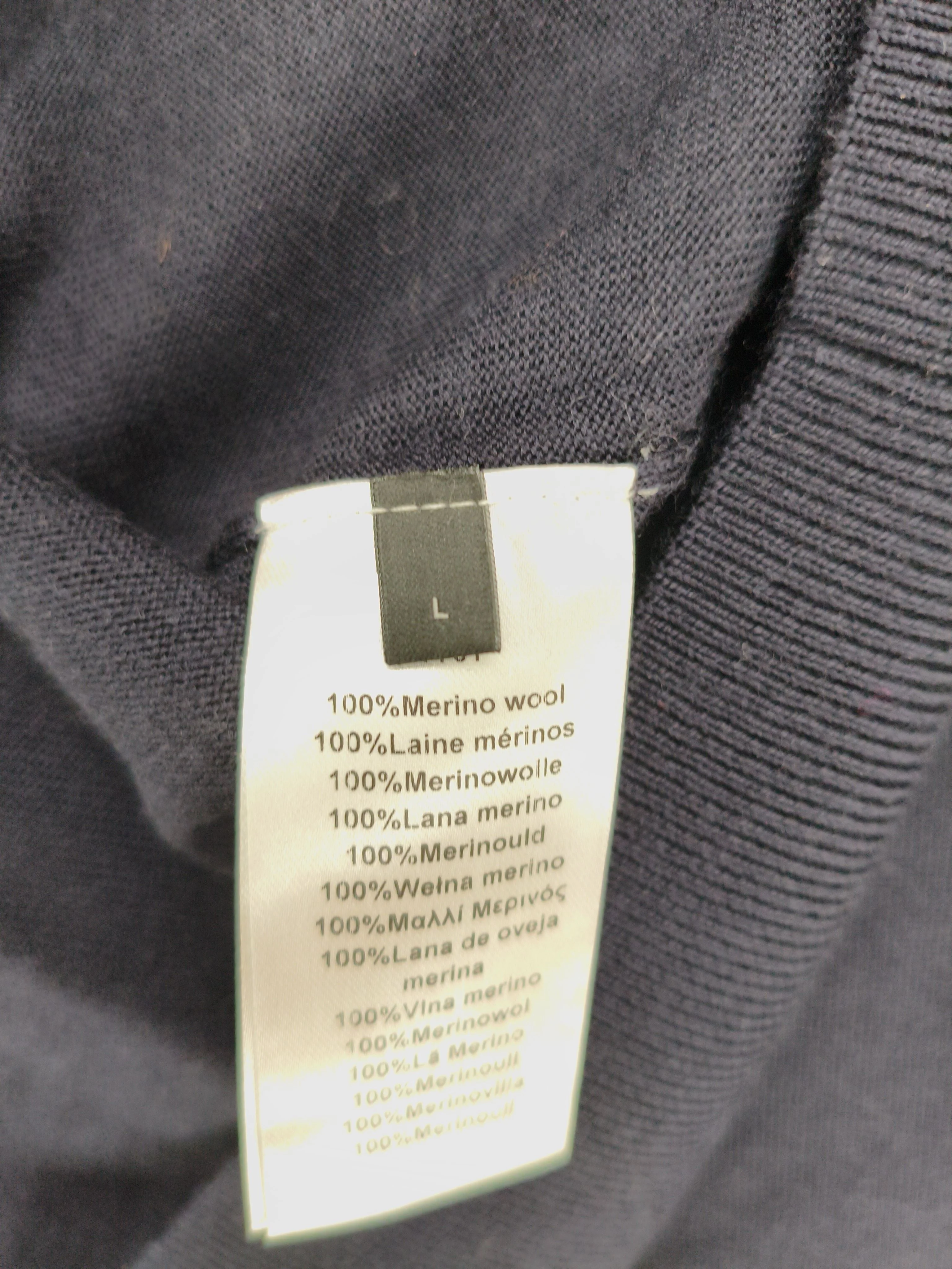 Paul Smith Men's Jumper L Blue 100% Wool Mock Neck Pullover New with tags - Image 6