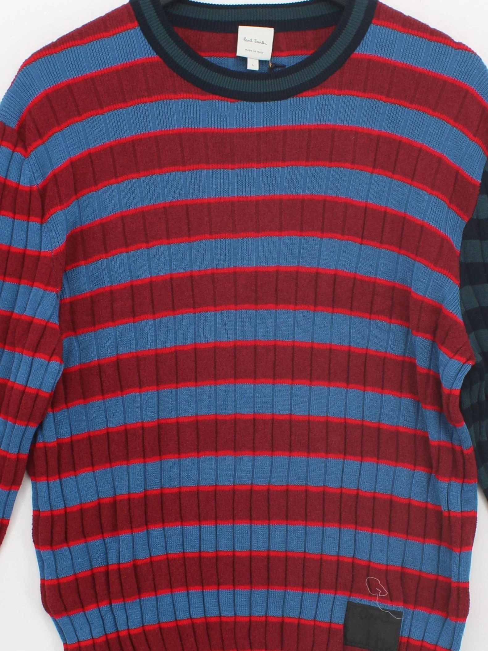 Paul Smith Men's Jumper L Multi 100% Cotton Pullover New with tags - Image 3