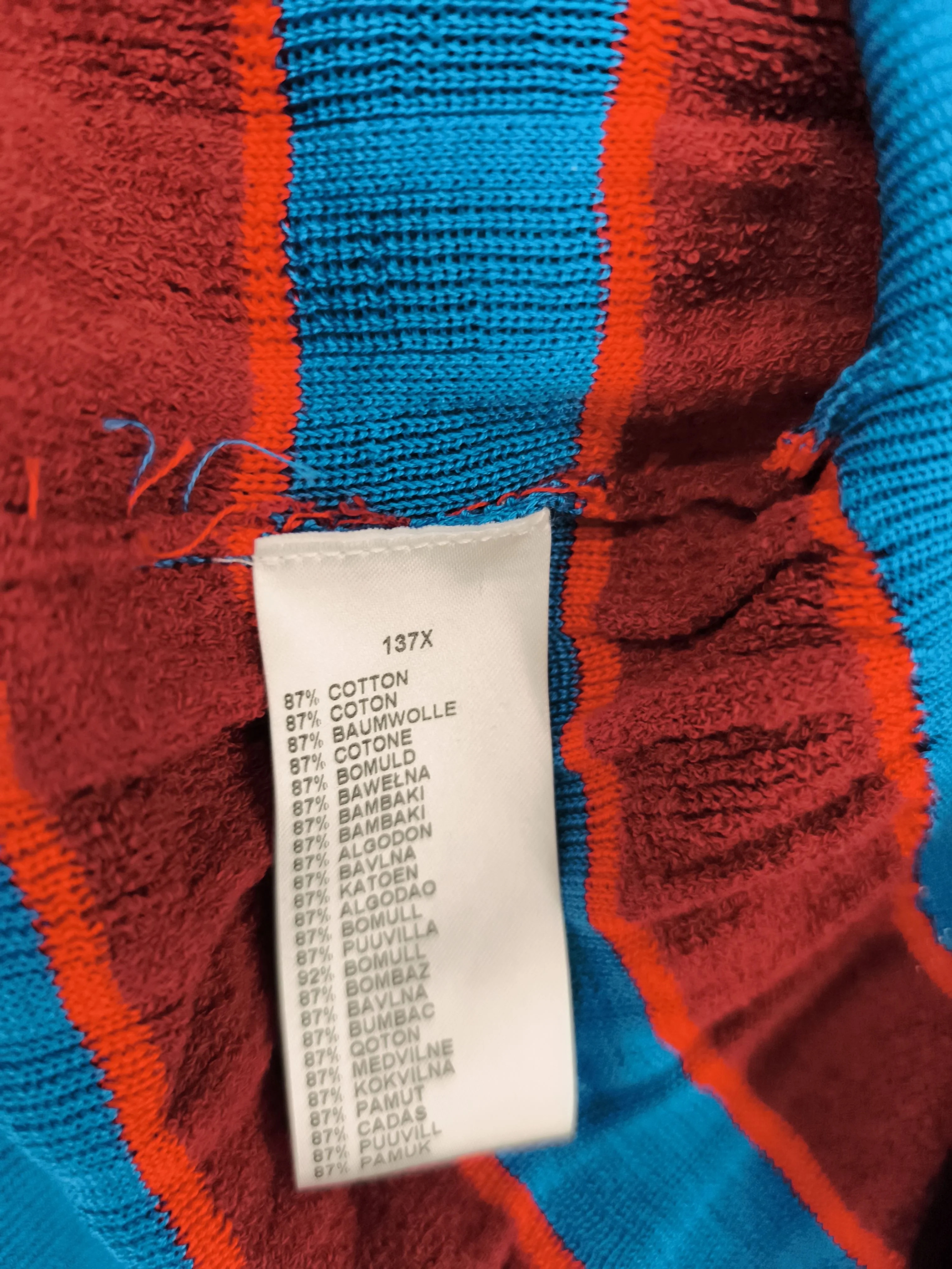 Paul Smith Men's Jumper L Multi 100% Cotton Pullover New with tags - Image 6