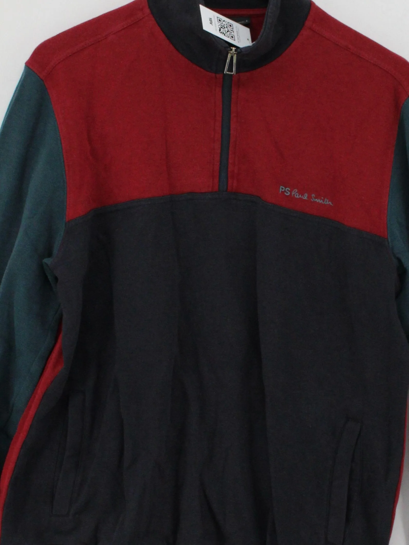 Paul Smith Men's Jumper L Multi Cotton with Polyamide High Neck Pullover - Image 3