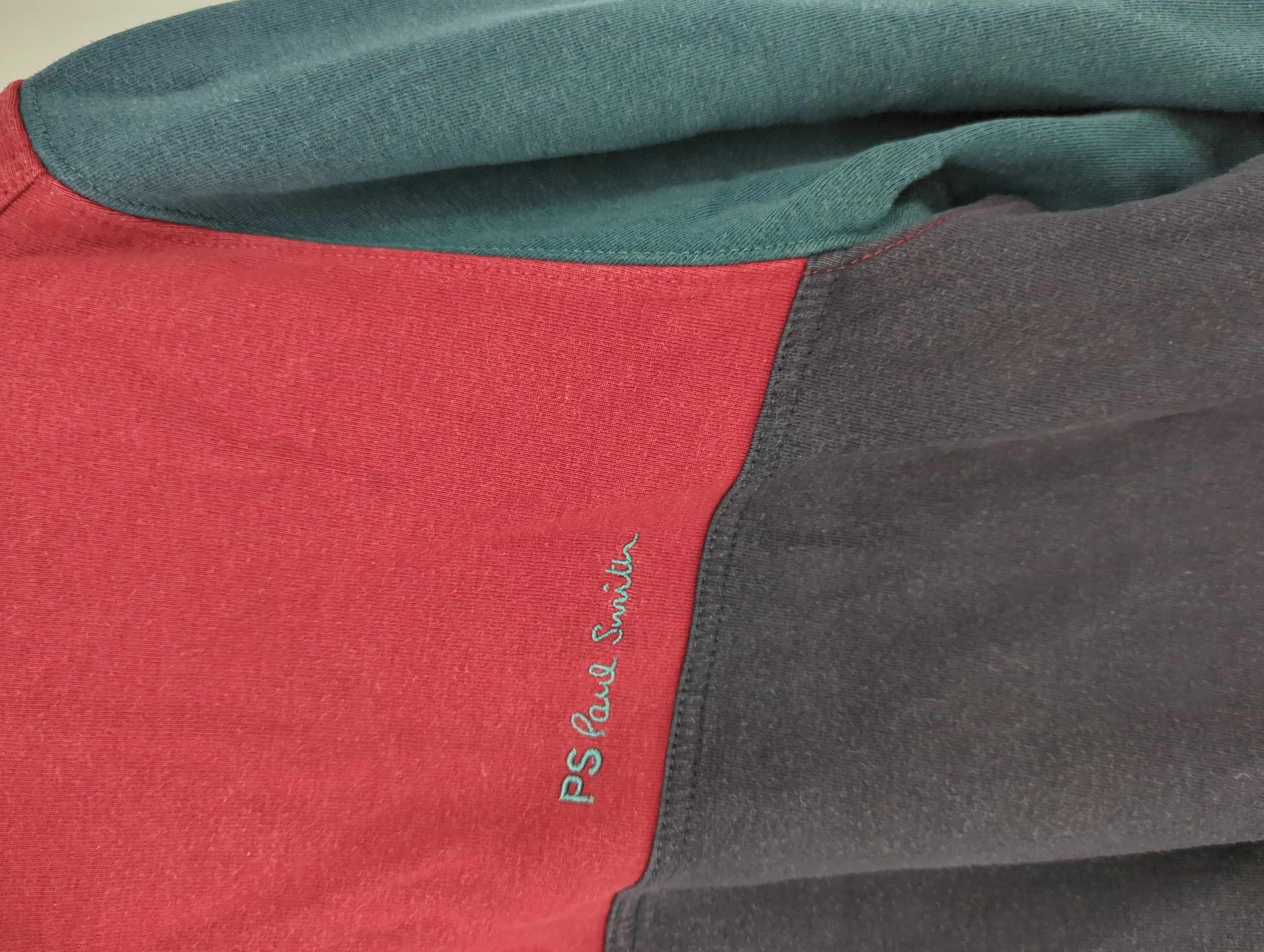 Paul Smith Men's Jumper L Multi Cotton with Polyamide High Neck Pullover - Image 5