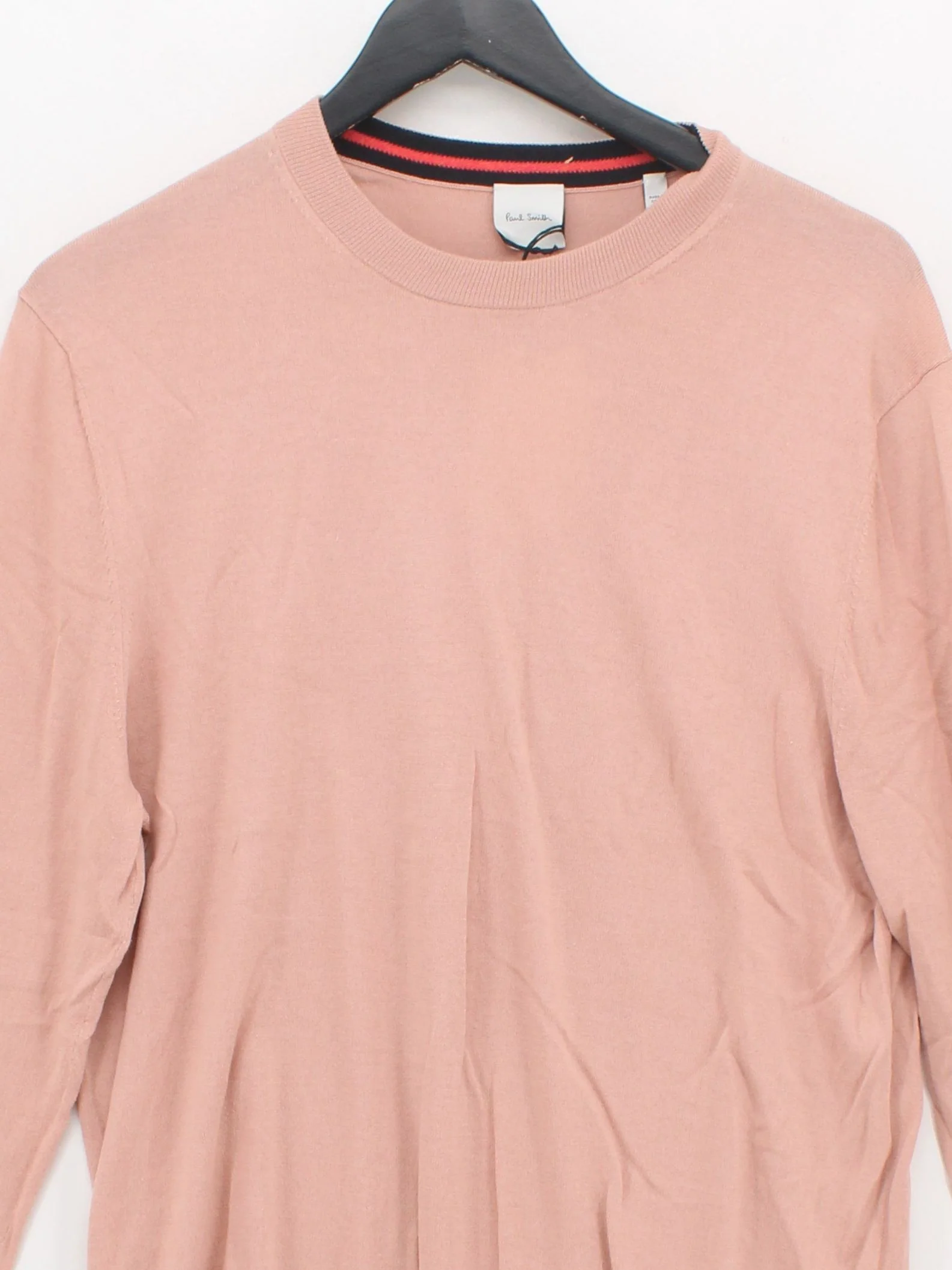 Paul Smith Men's Jumper L Pink 100% Cotton Crew Neck Pullover New with tags - Image 3