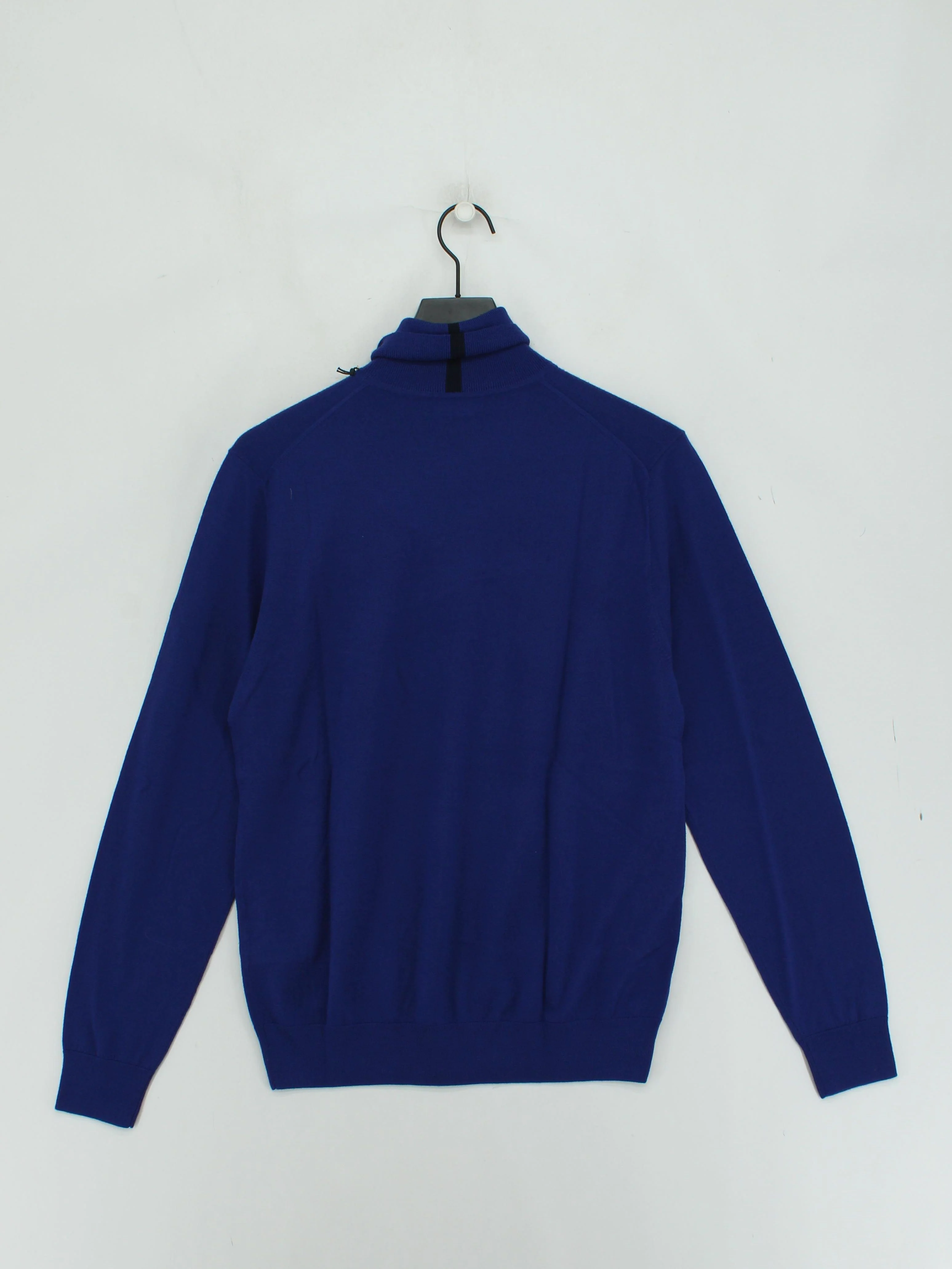 Paul Smith Men's Jumper M Blue 100% Wool Roll Neck Pullover New with tags - Image 2