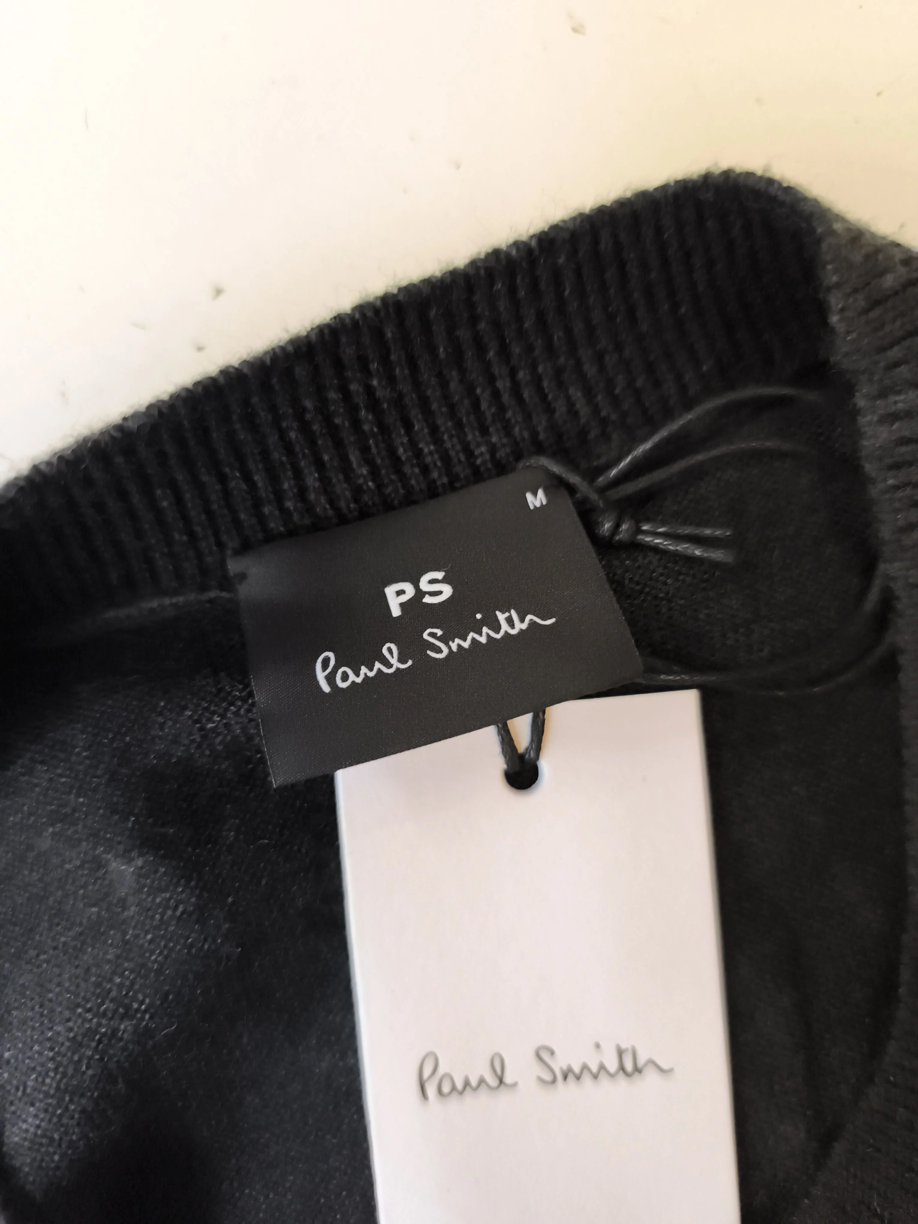 Paul Smith Men's Jumper M Grey 100% Wool Crew Neck Pullover New with tags - Image 5