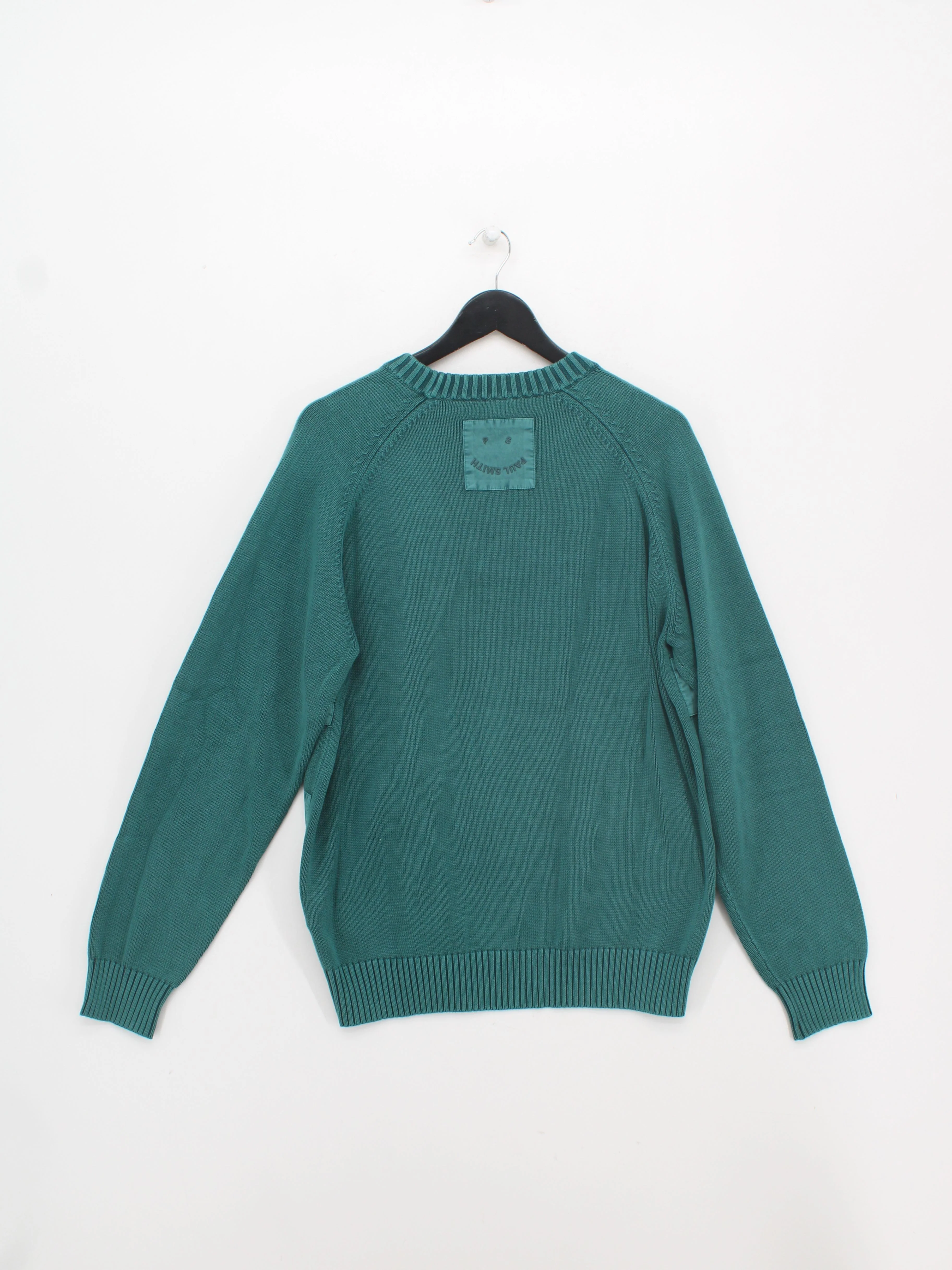 Paul Smith Men's Jumper XL Green 100% Cotton Pullover New with tags - Image 2