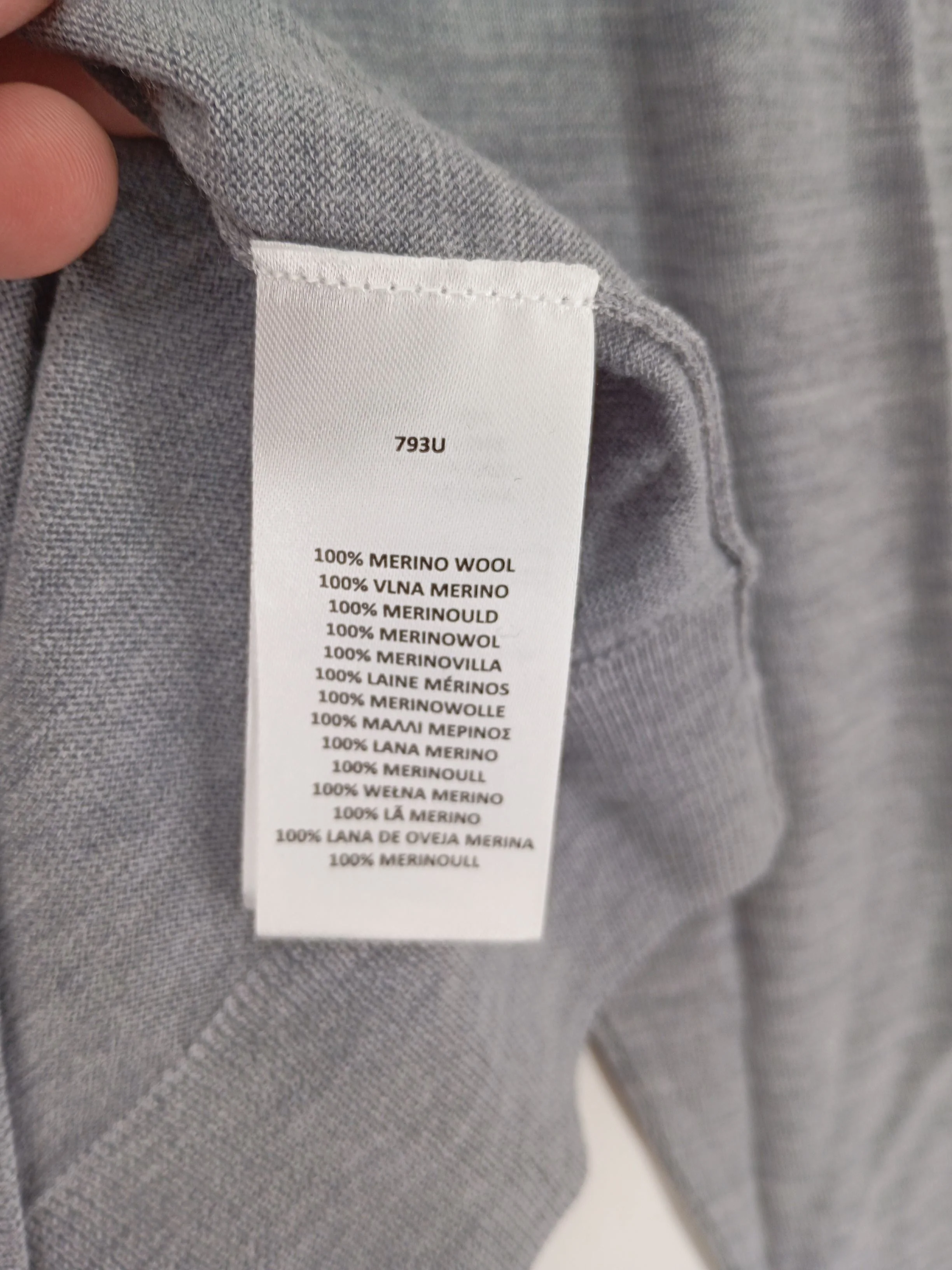 Paul Smith Men's Jumper XL Grey 100% Wool V-Neck Pullover New with tags - Image 6