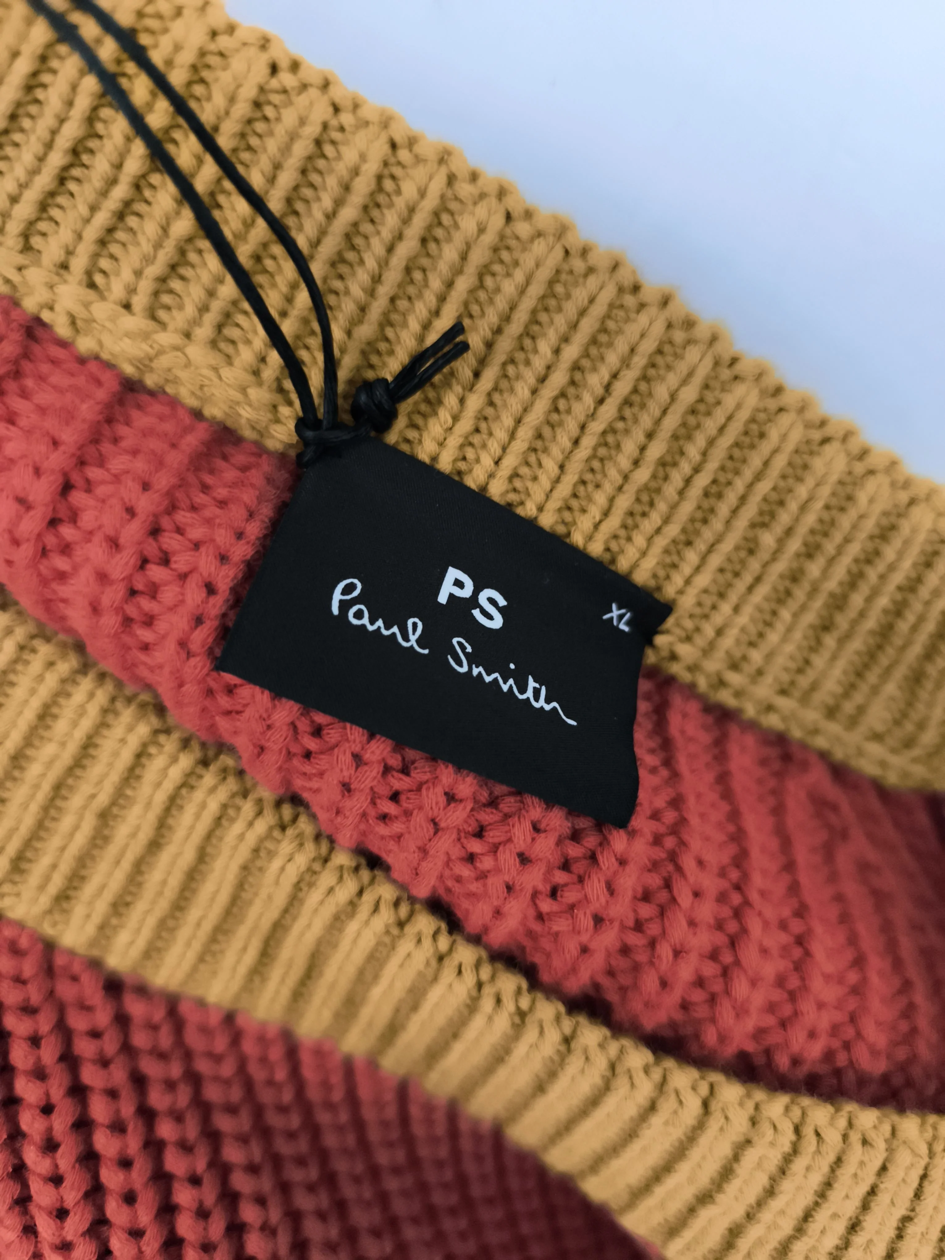 Paul Smith Men's Jumper XL Multi Cotton with Wool Pullover New with tags - Image 5