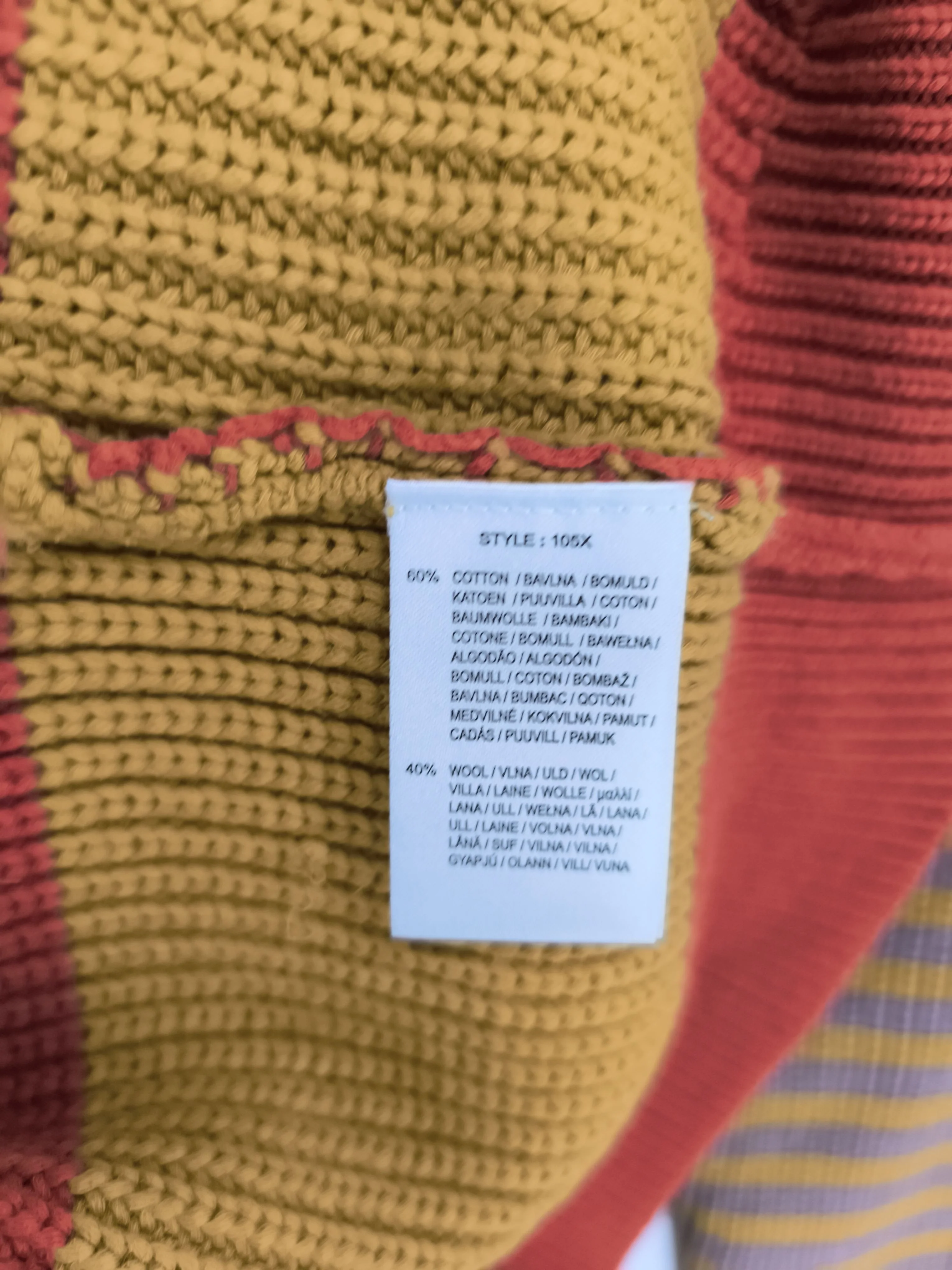 Paul Smith Men's Jumper XL Multi Cotton with Wool Pullover New with tags - Image 6