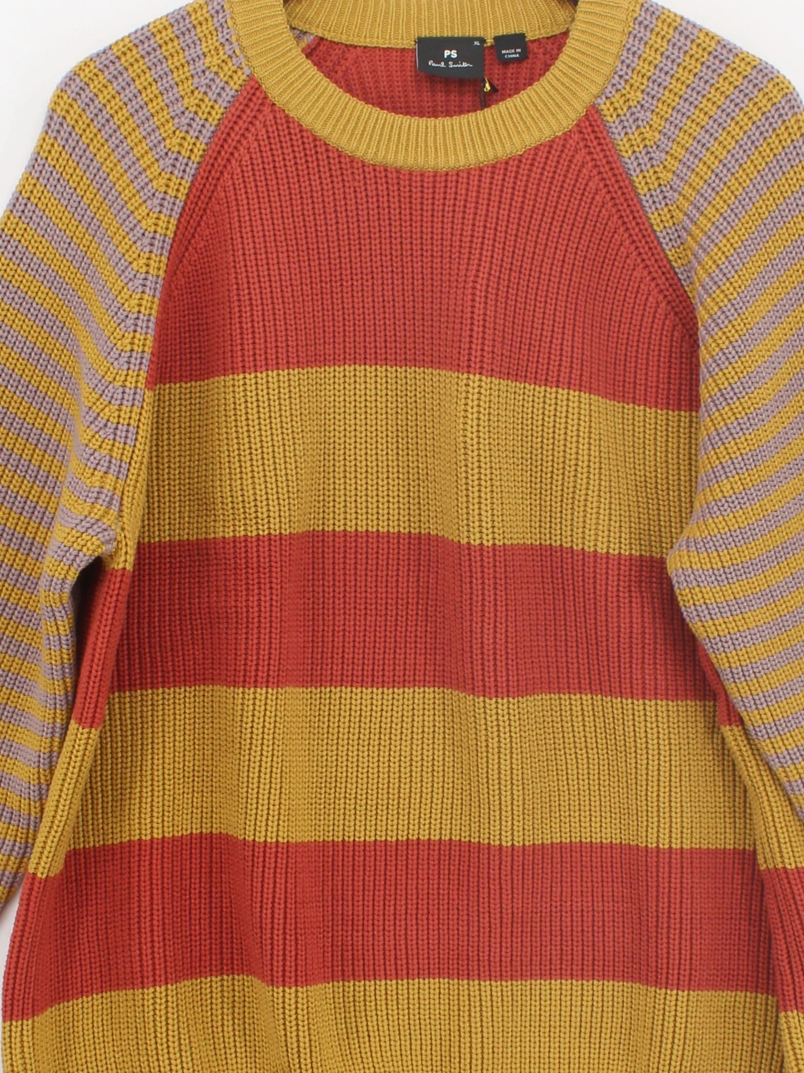 Paul Smith Men's Jumper XL Multi Cotton with Wool Pullover New with tags - Image 3
