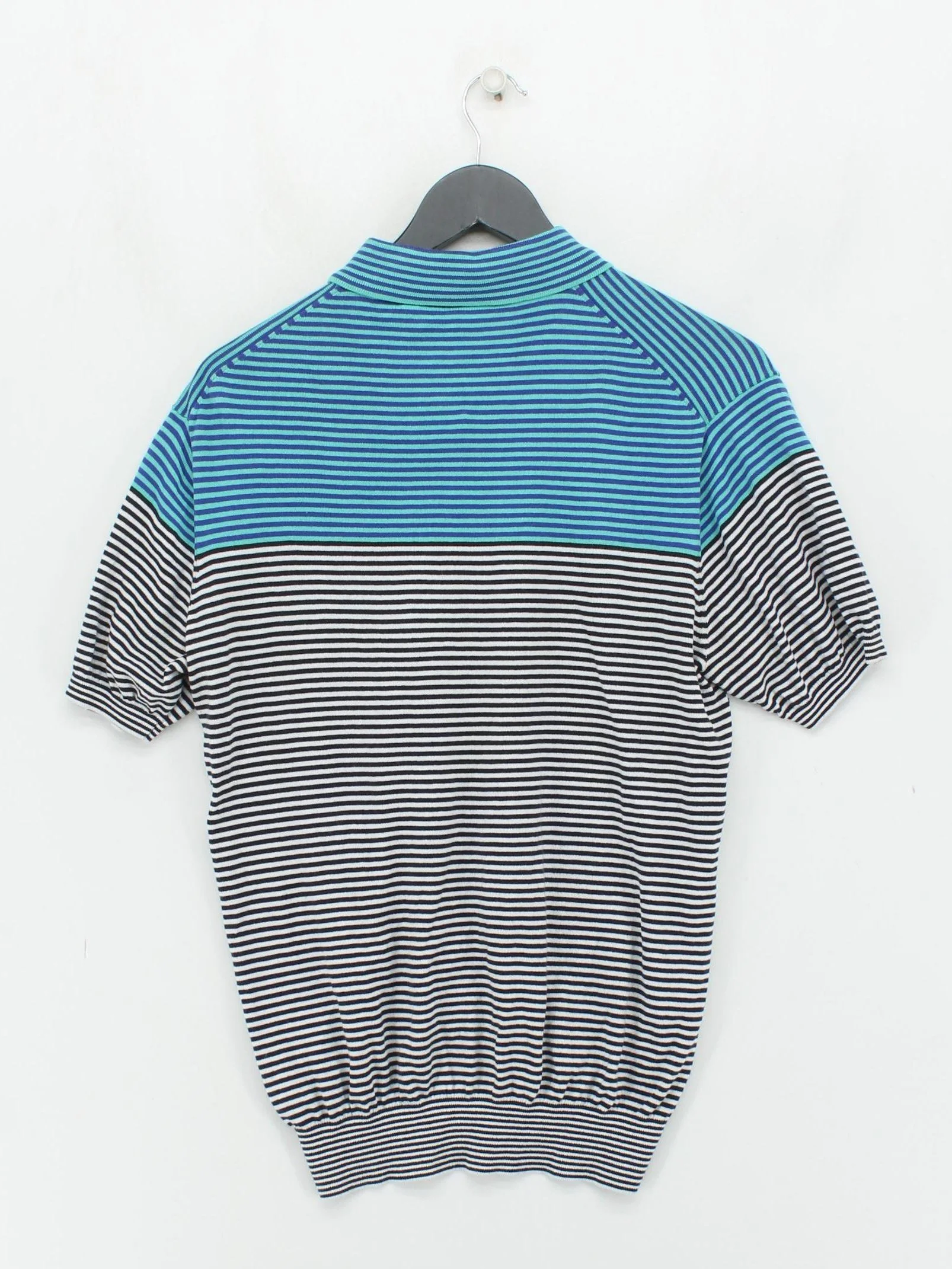Paul Smith Men's Polo L Multi Striped 100% Cotton Basic - Image 2