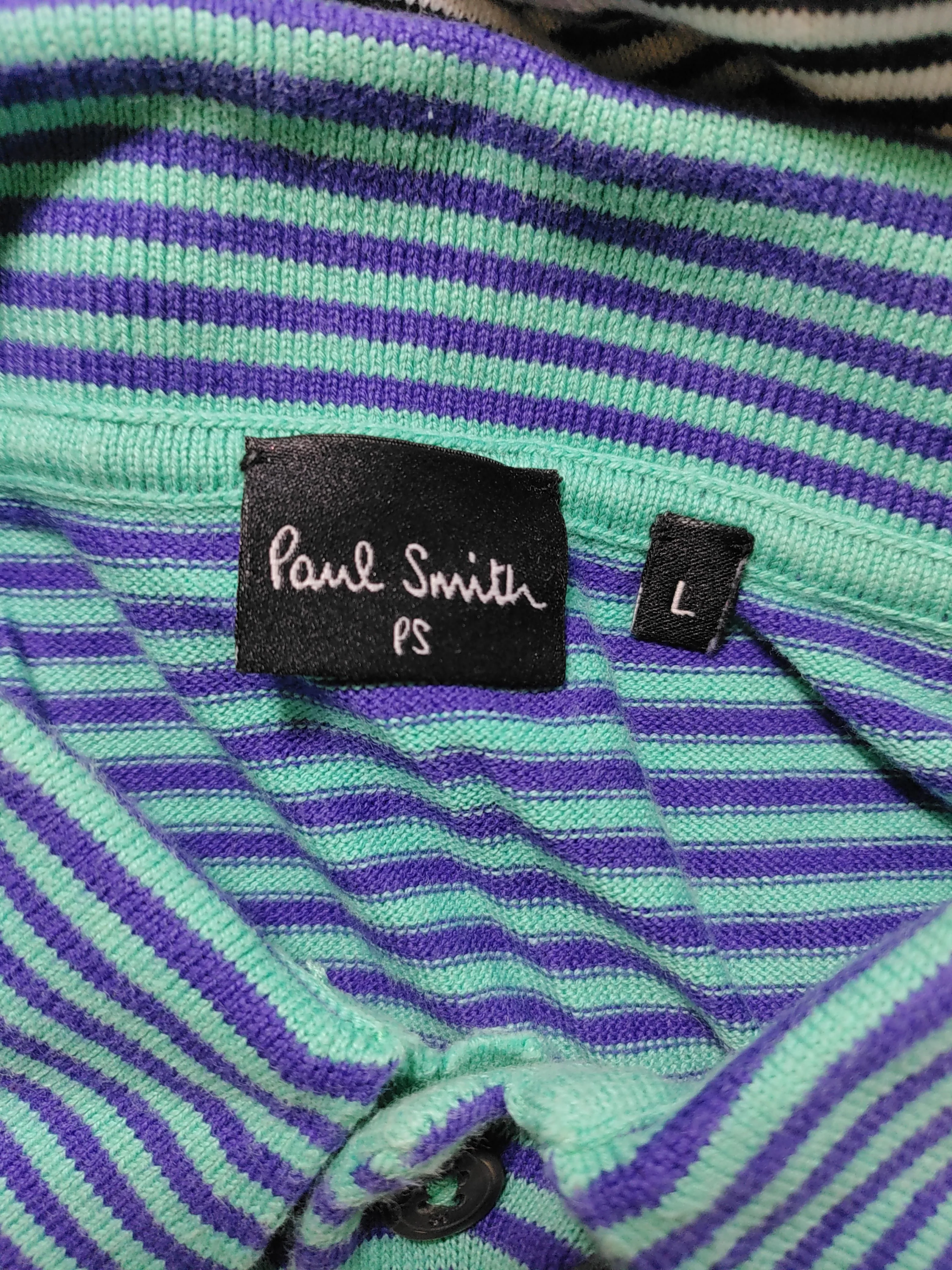 Paul Smith Men's Polo L Multi Striped 100% Cotton Basic - Image 5
