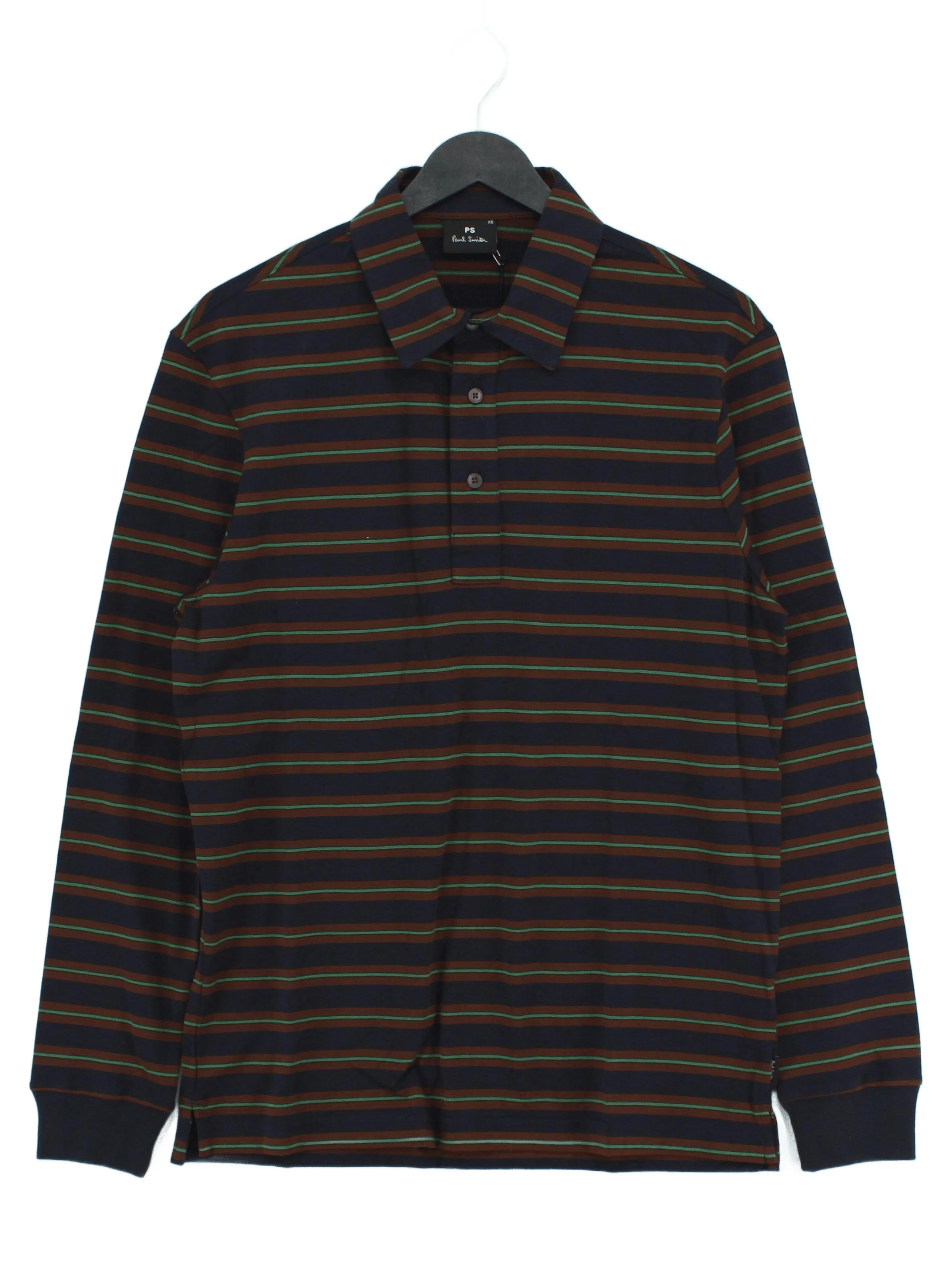 Paul Smith Men's Polo XS Multi Striped 100% Cotton Basic New with tags