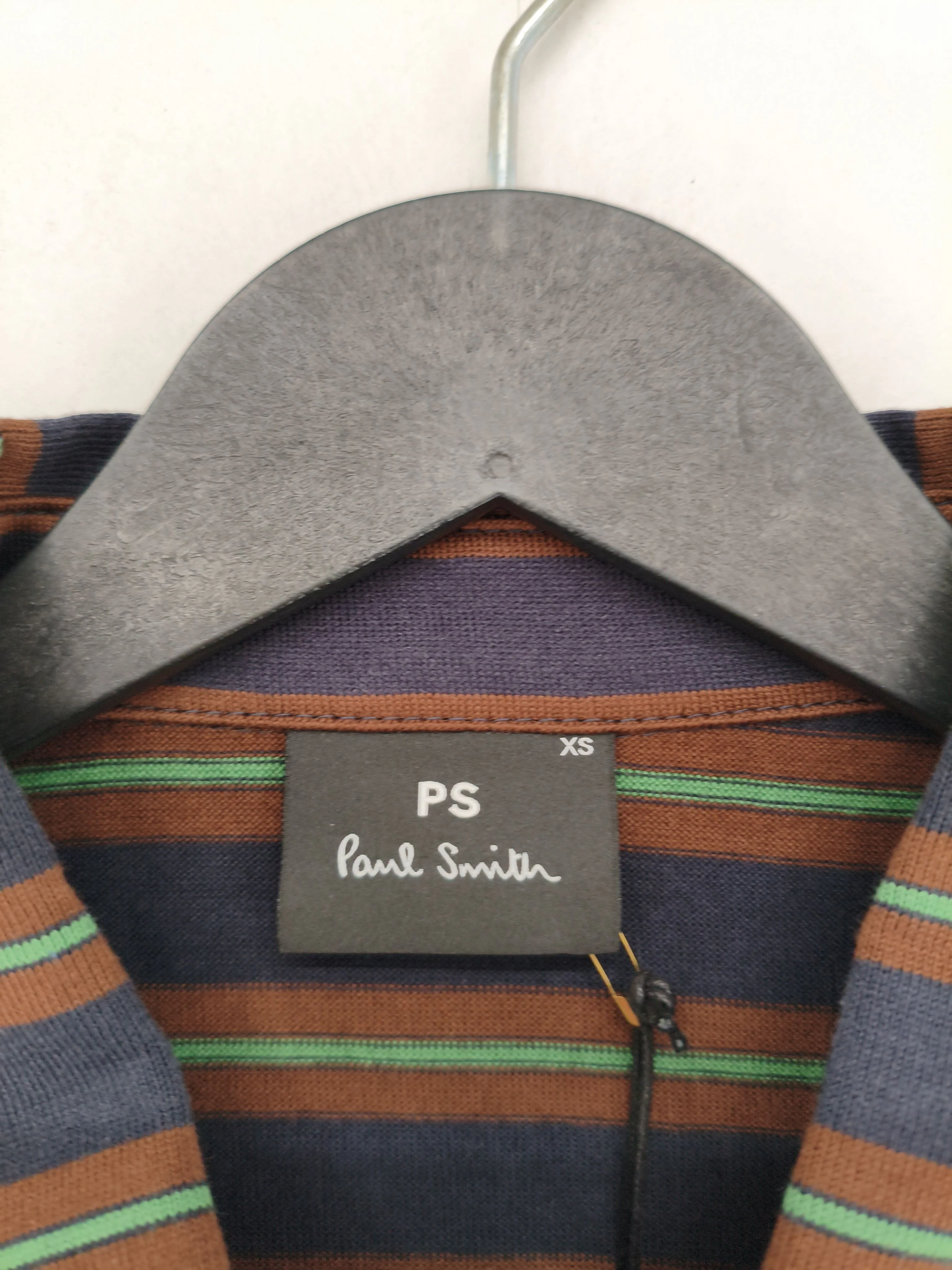 Paul Smith Men's Polo XS Multi Striped 100% Cotton Basic New with tags - Image 5