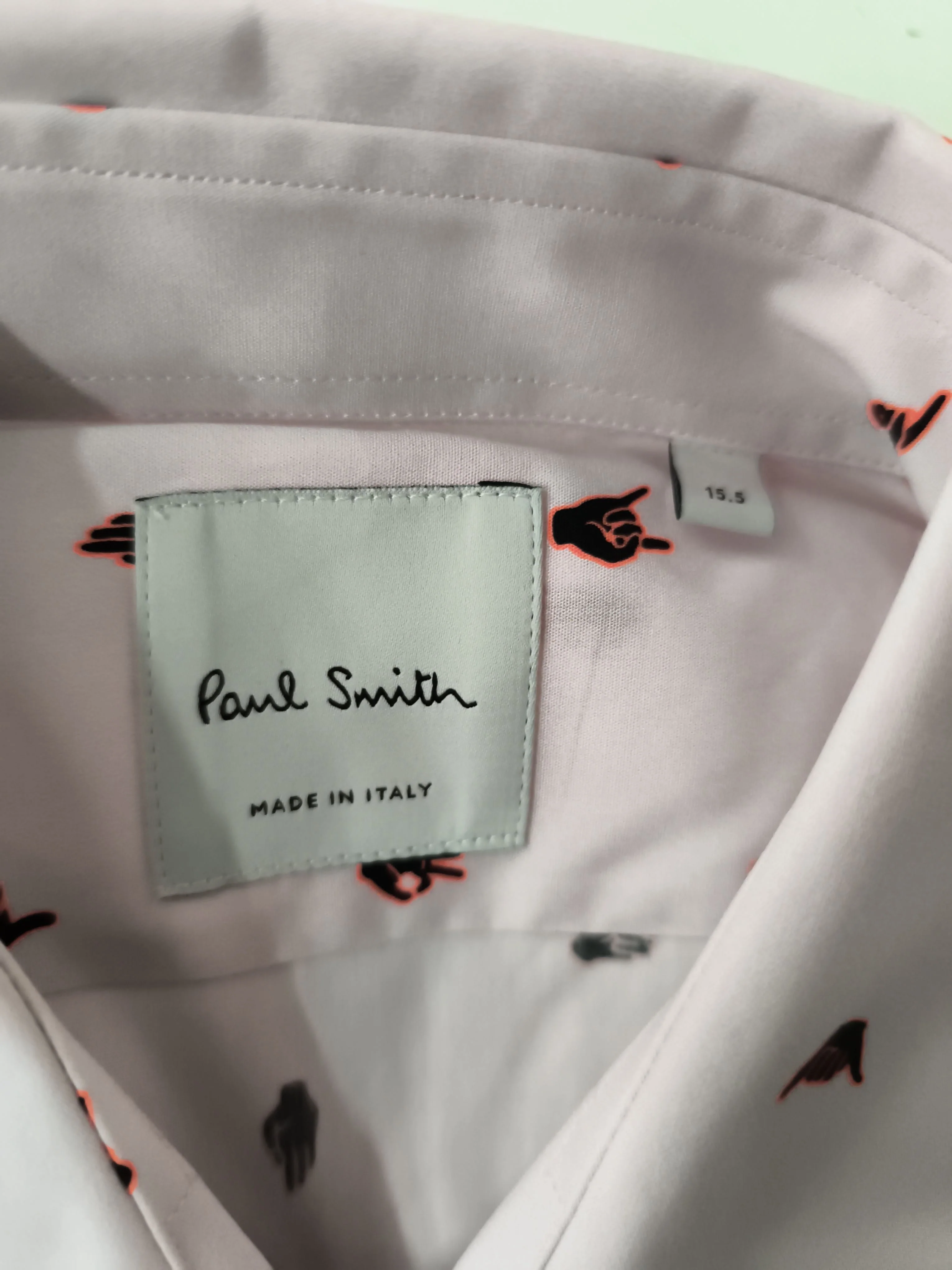 Paul Smith Men's Shirt Chest: 15 in Pink 100% Cotton Basic New with tags - Image 5