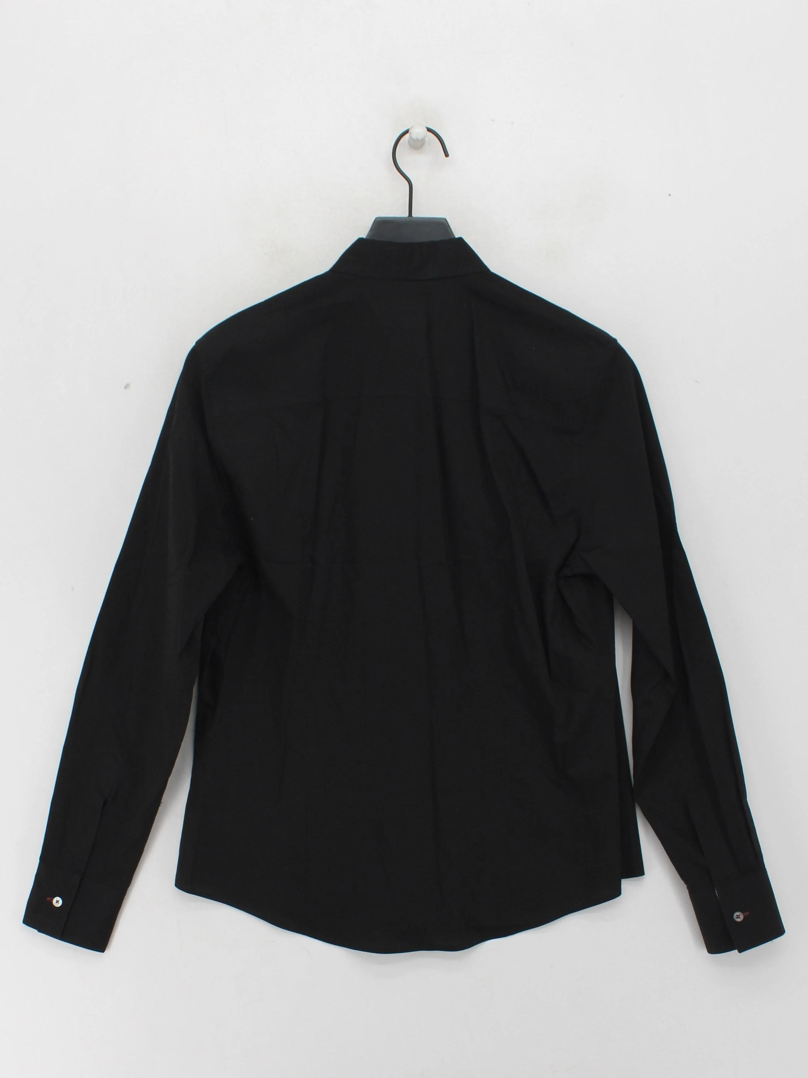 Paul Smith Men's Shirt Chest: 38 in Black Cotton with Elastane Basic - Image 2