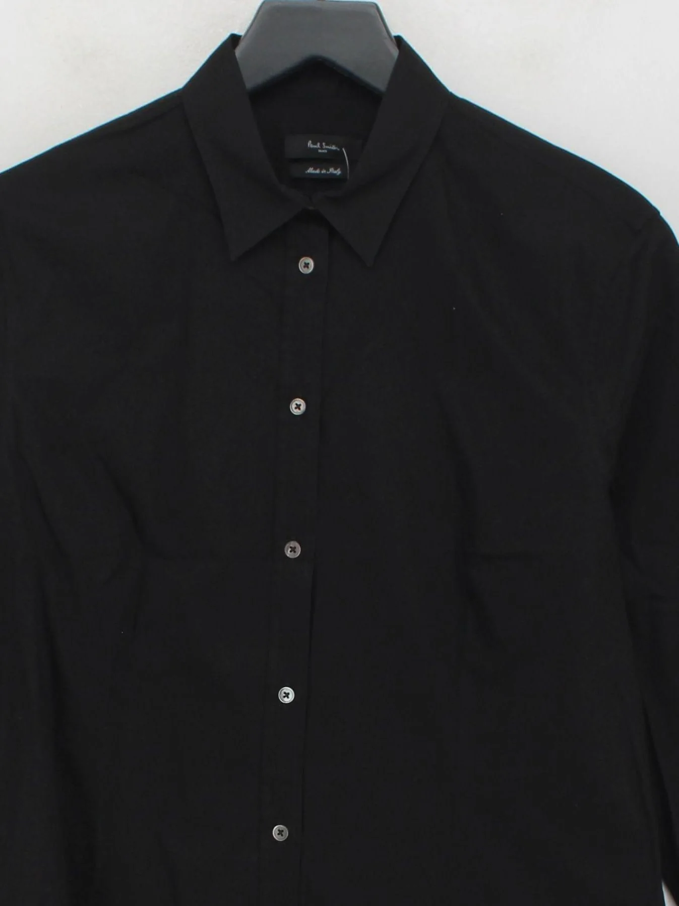 Paul Smith Men's Shirt Chest: 38 in Black Cotton with Elastane Basic - Image 3