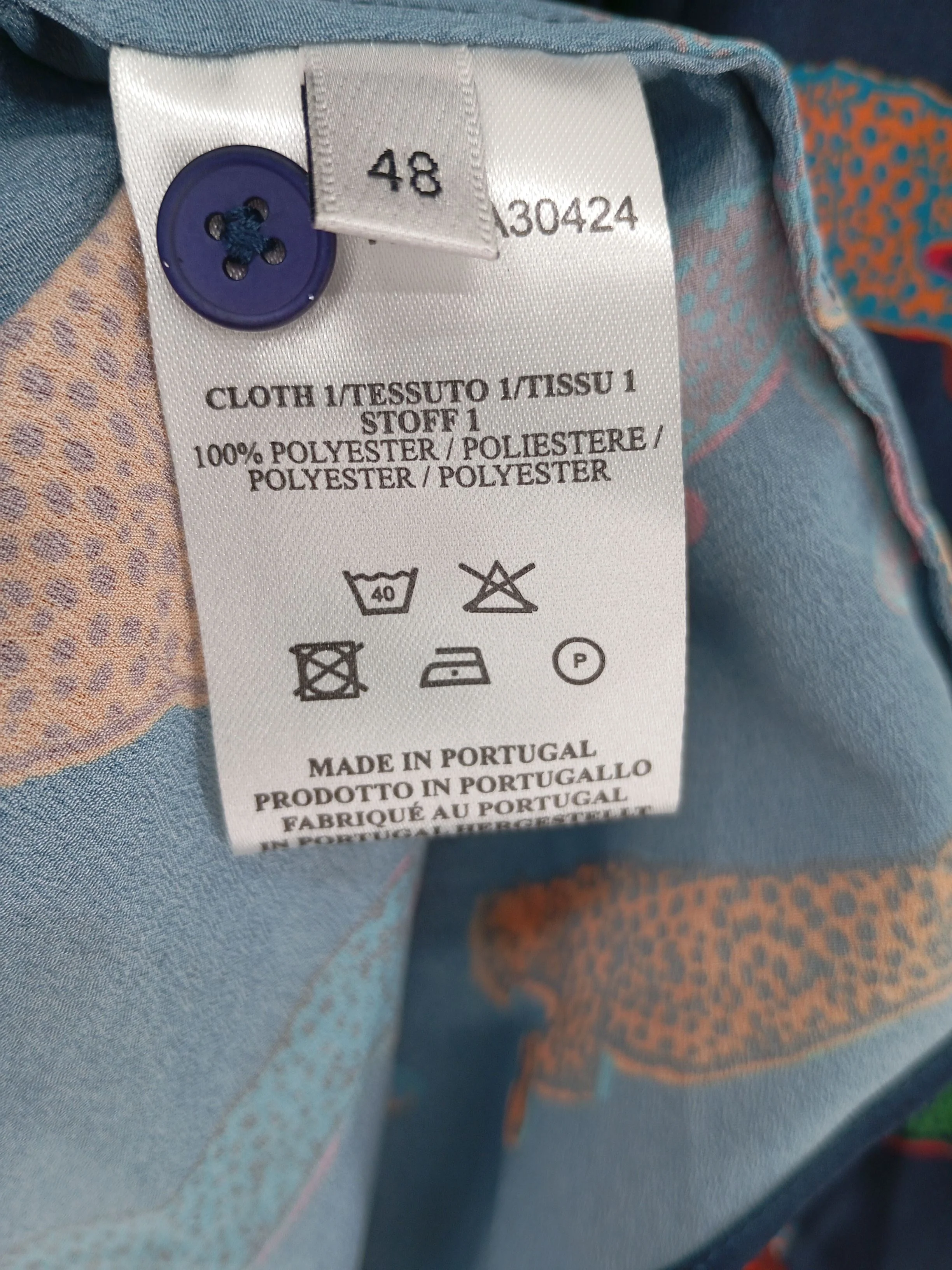 Paul Smith Men's Shirt Chest: 38 in Blue 100% Polyester Basic New with tags - Image 6