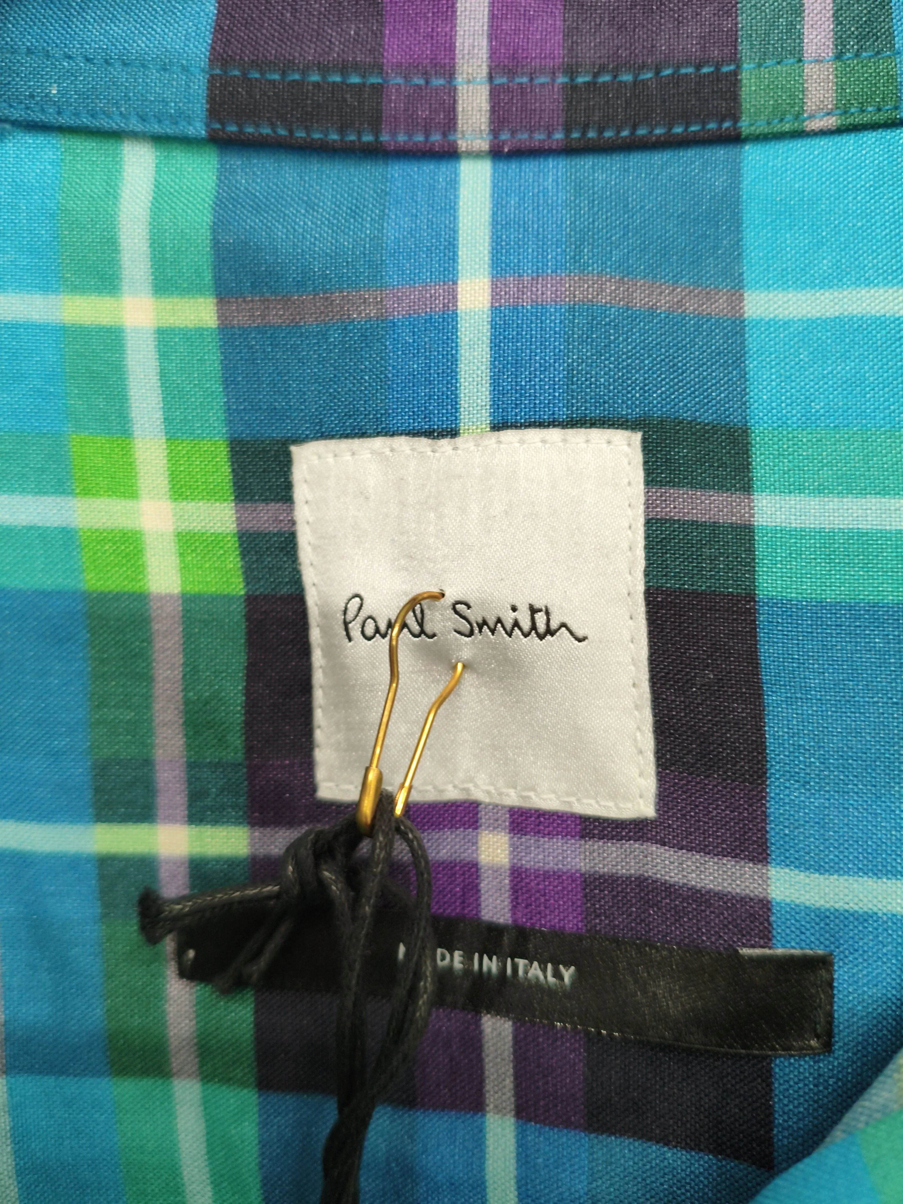 Paul Smith Men's Shirt Chest: 40 in Blue 100% Cotton Basic New with tags - Image 5