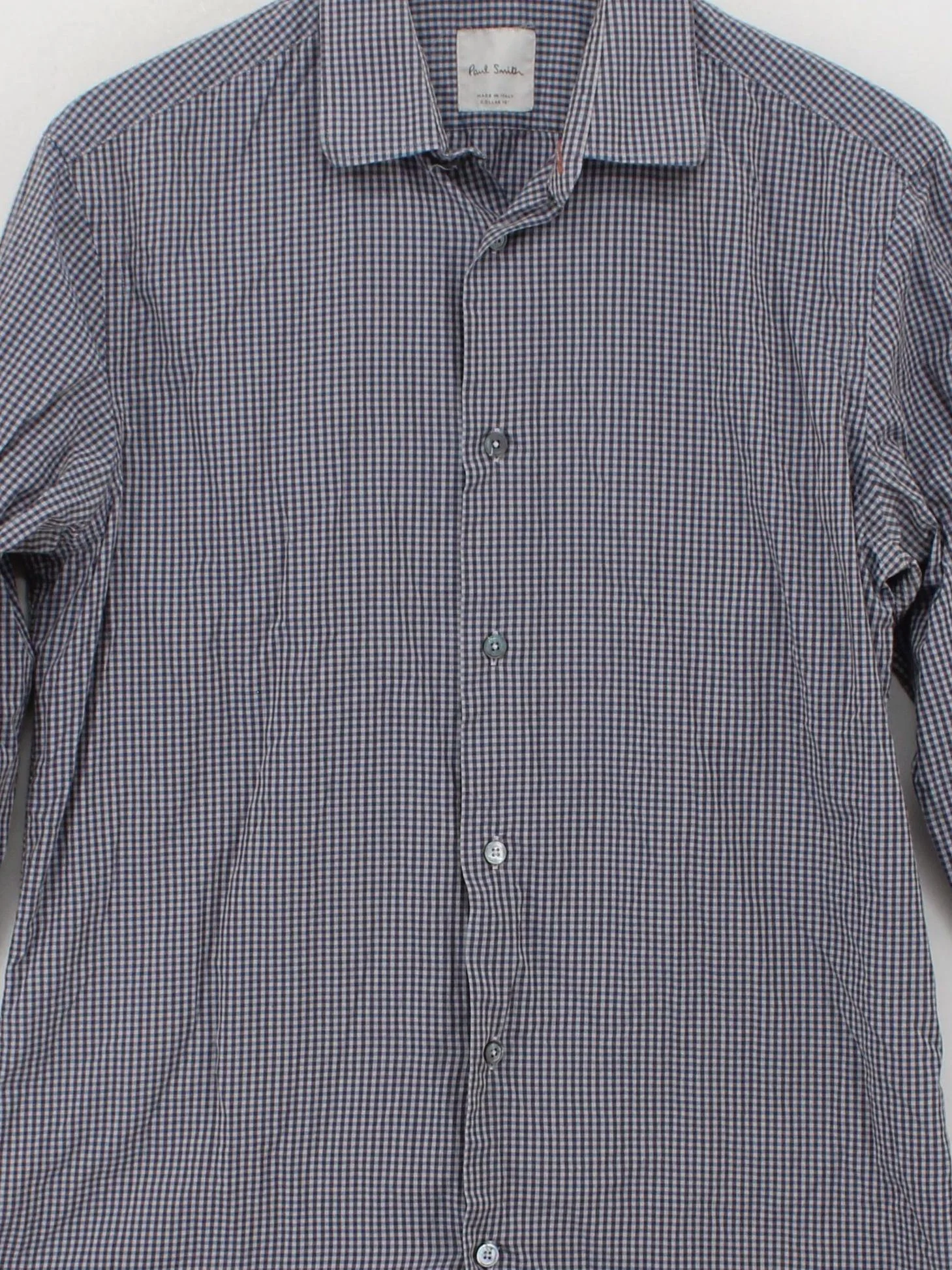 Paul Smith Men's Shirt Chest: 40 in Multi Checkered 100% Cotton Basic - Image 3