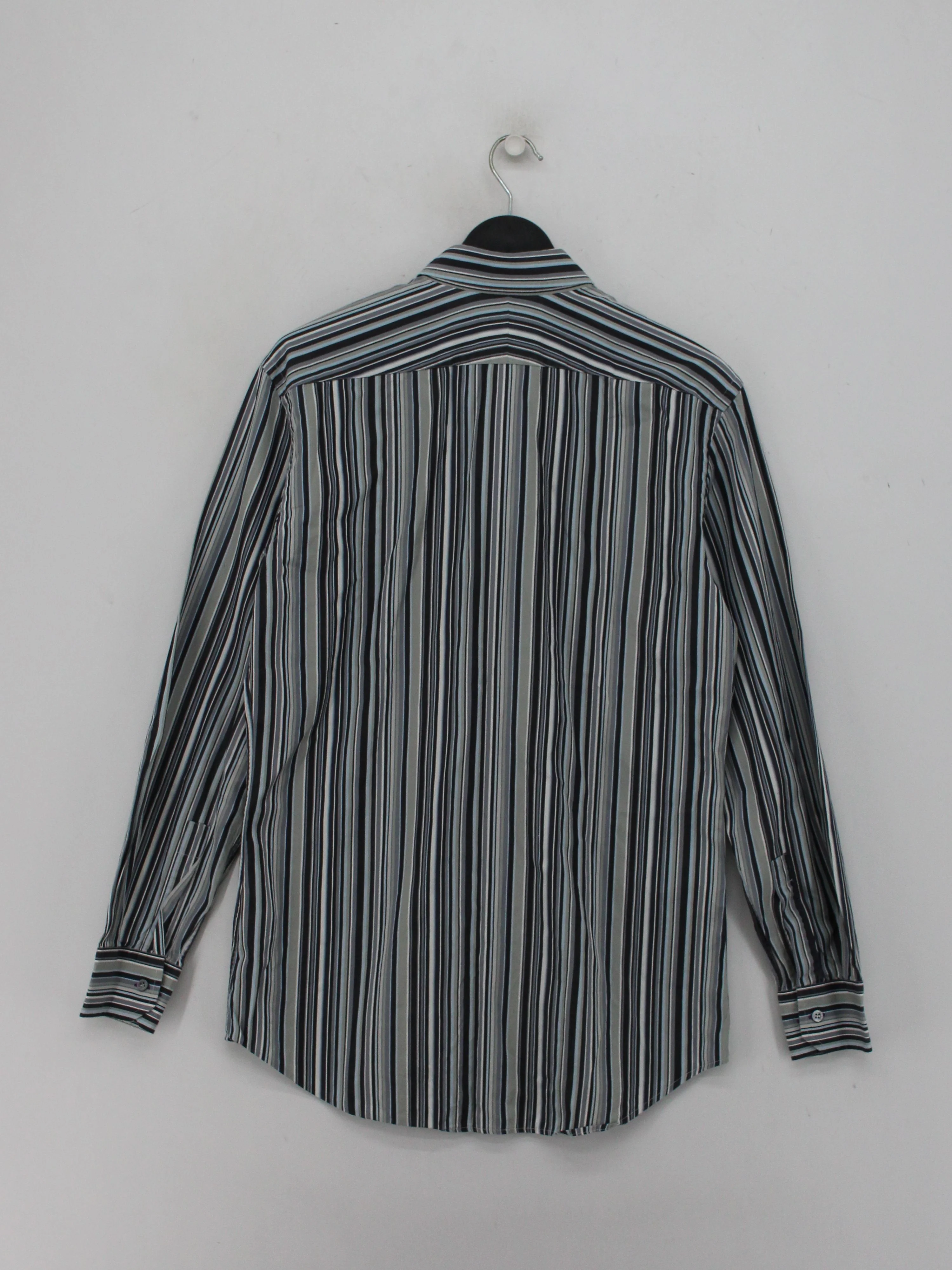 Paul Smith Men's Shirt Chest: 40 in Multi Striped 100% Cotton Basic - Image 2