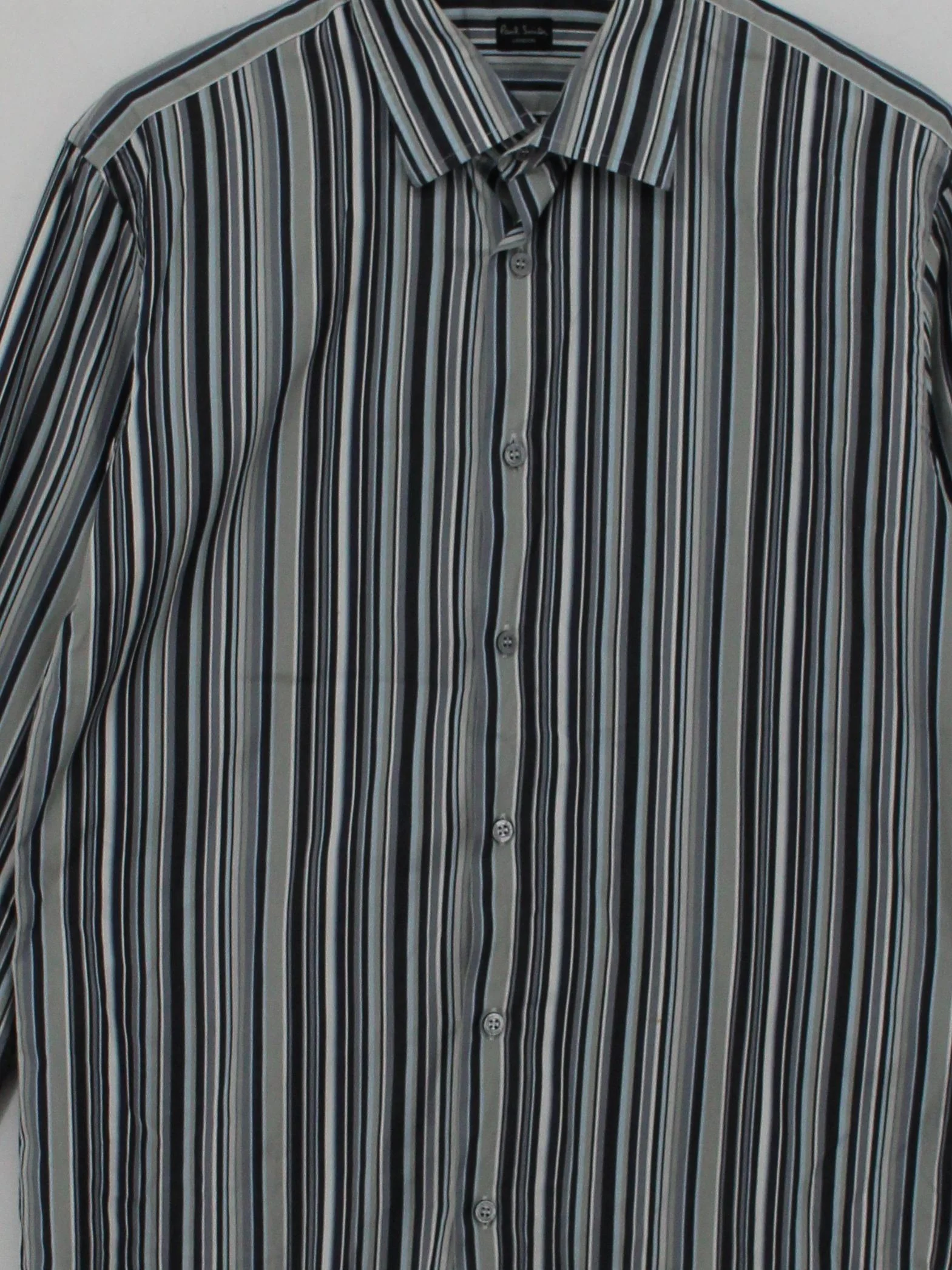 Paul Smith Men's Shirt Chest: 40 in Multi Striped 100% Cotton Basic - Image 3