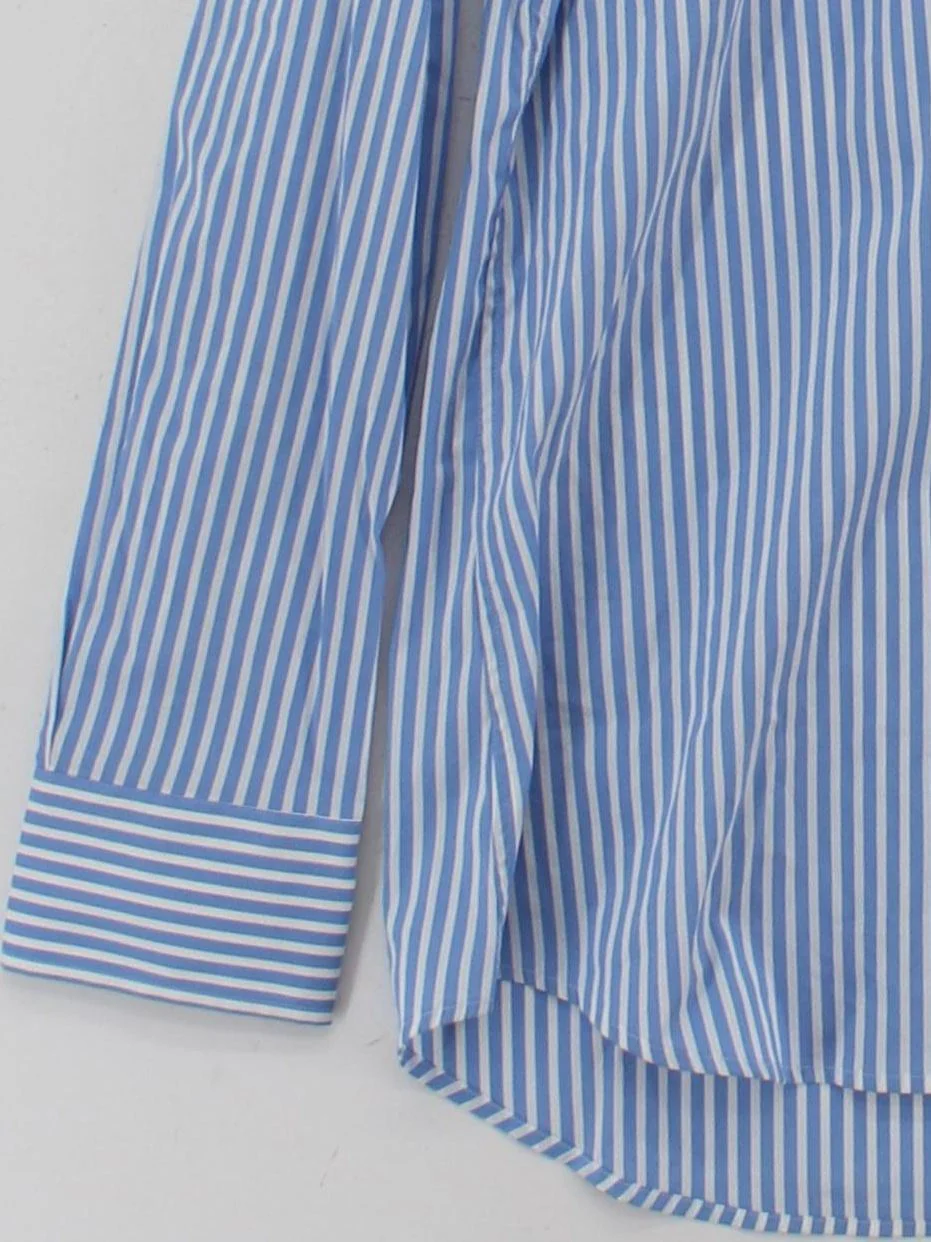 Paul Smith Men's Shirt Collar: 15.5 in Blue 100% Cotton Basic New with tags - Image 4