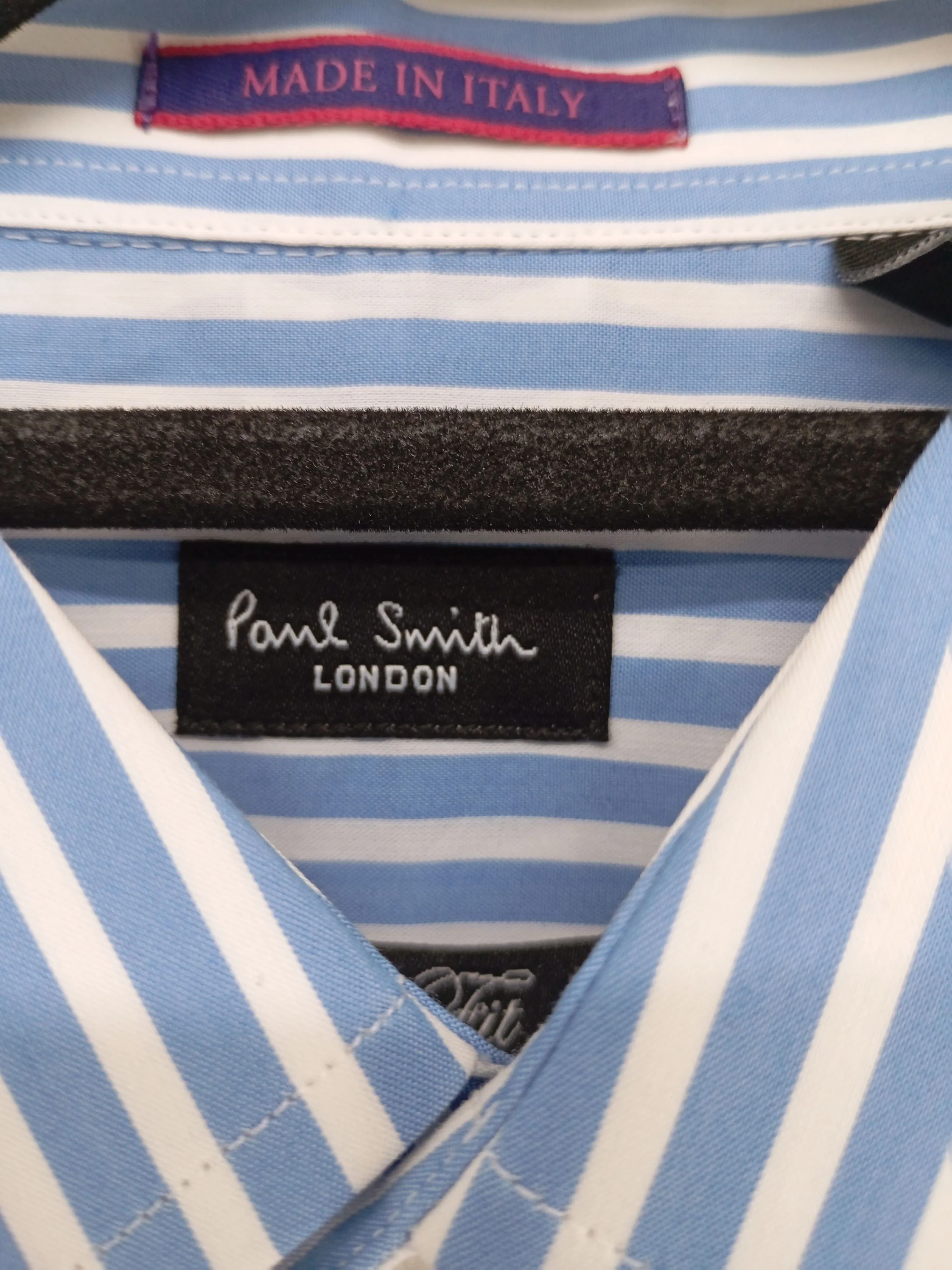 Paul Smith Men's Shirt Collar: 15.5 in Blue 100% Cotton Basic New with tags - Image 5
