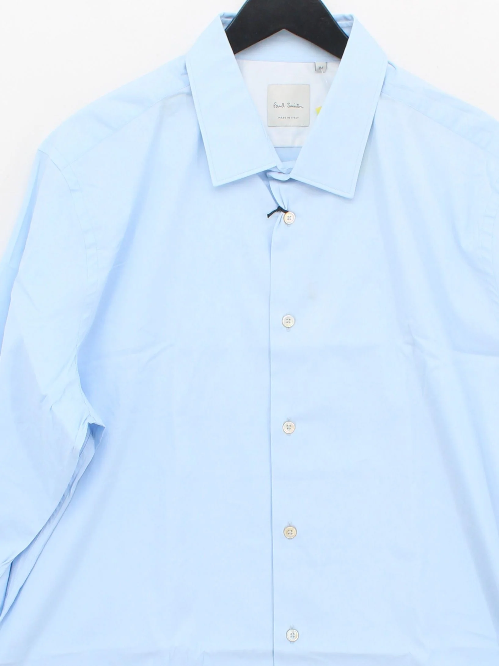 Paul Smith Men's Shirt Collar: 18.5 in Blue Cotton New with tags - Image 3