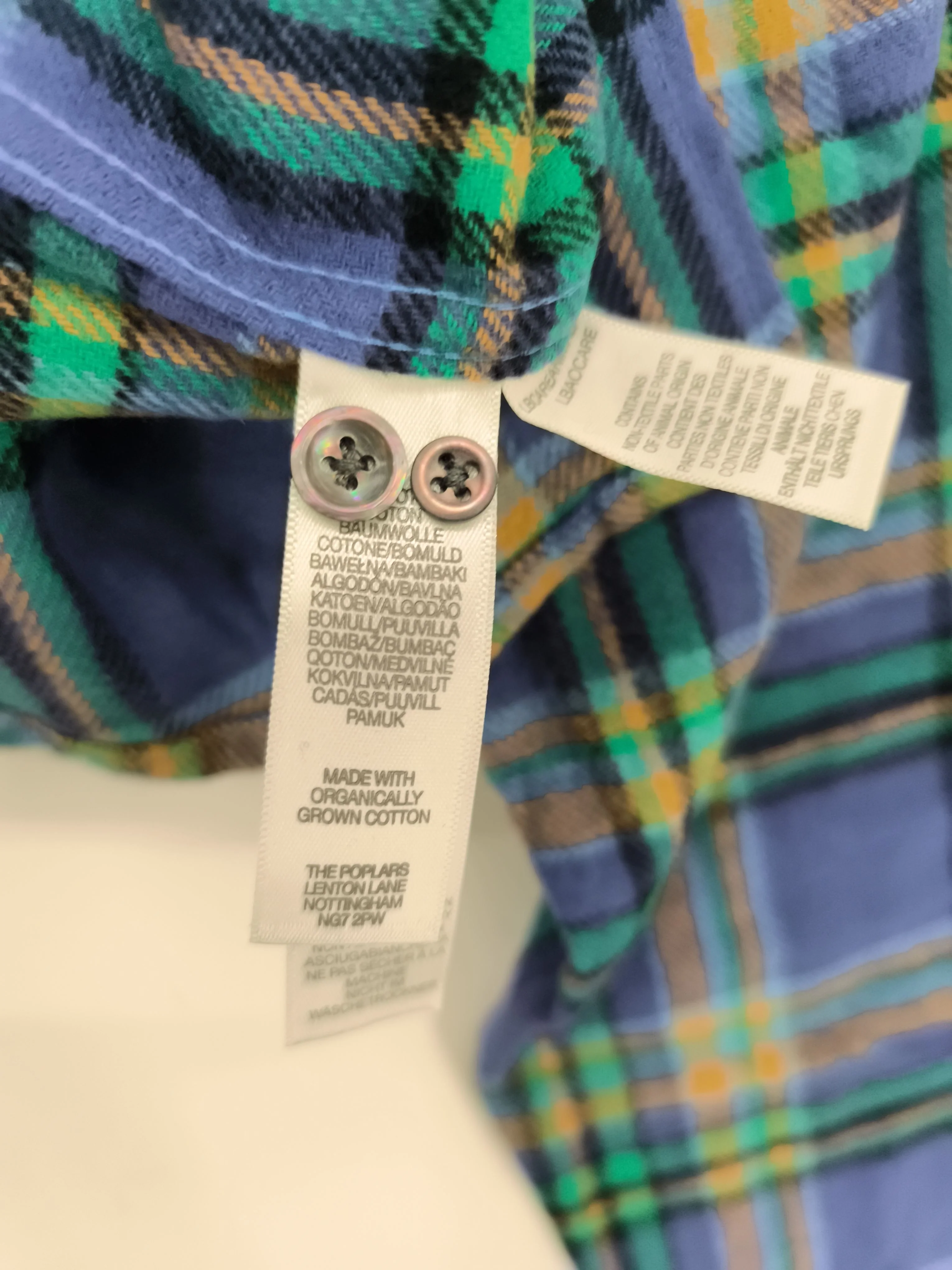 Paul Smith Men's Shirt L Multi Checkered 100% Cotton Basic New with tags - Image 6