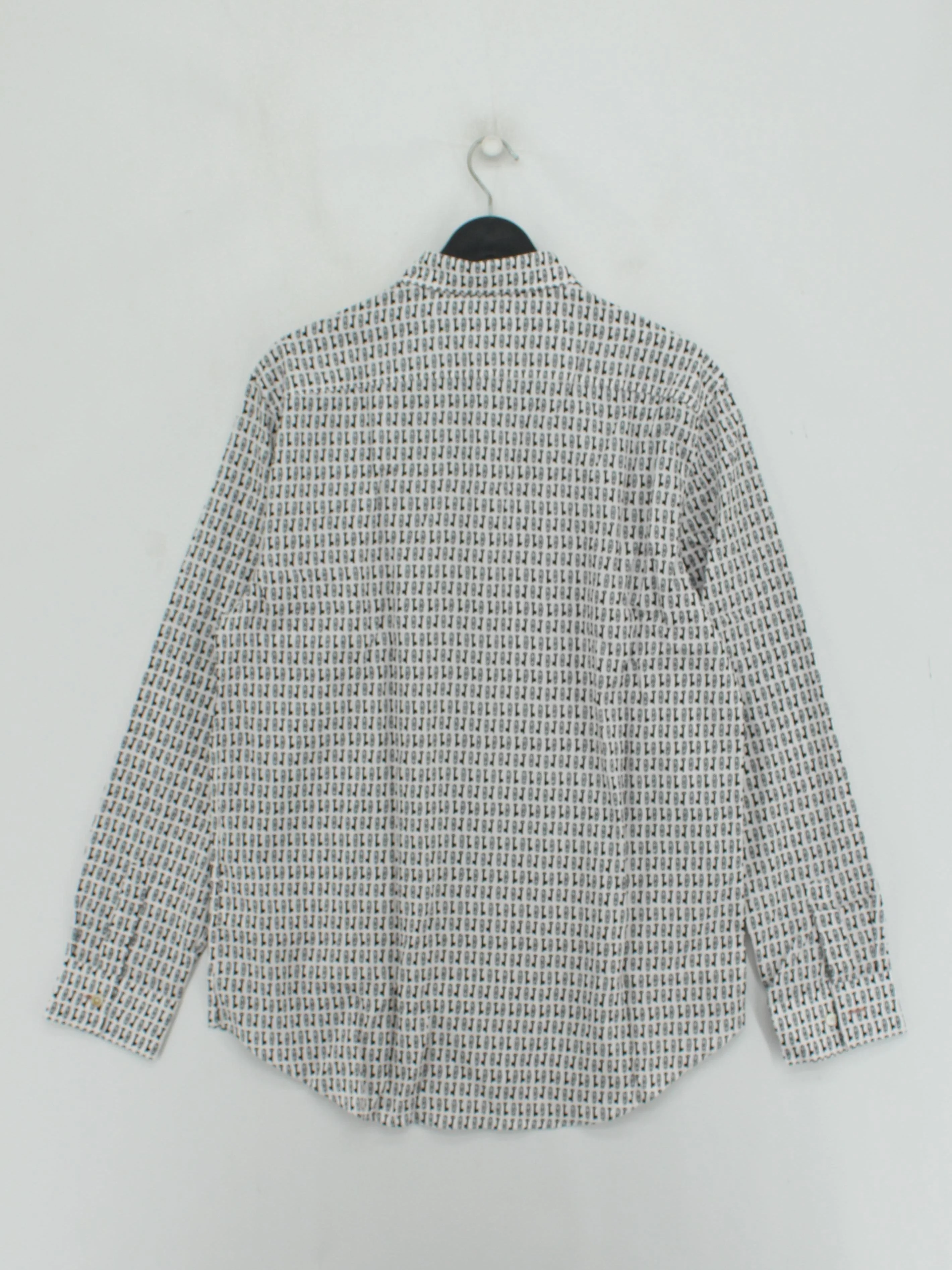 Paul Smith Men's Shirt L White Geometric 100% Cotton Basic New with tags - Image 2