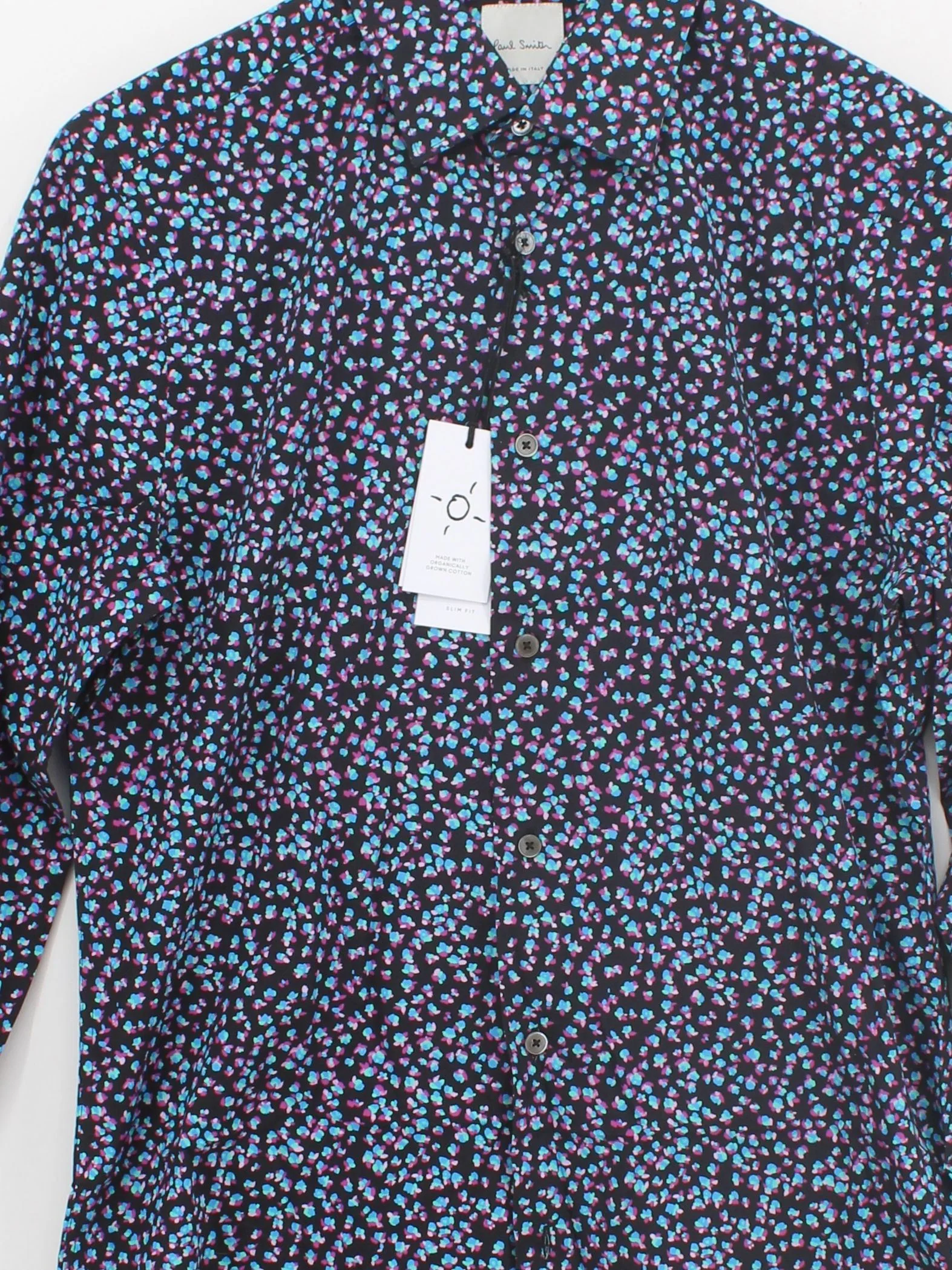 Paul Smith Men's Shirt M Black 100% Cotton Basic New with tags - Image 3