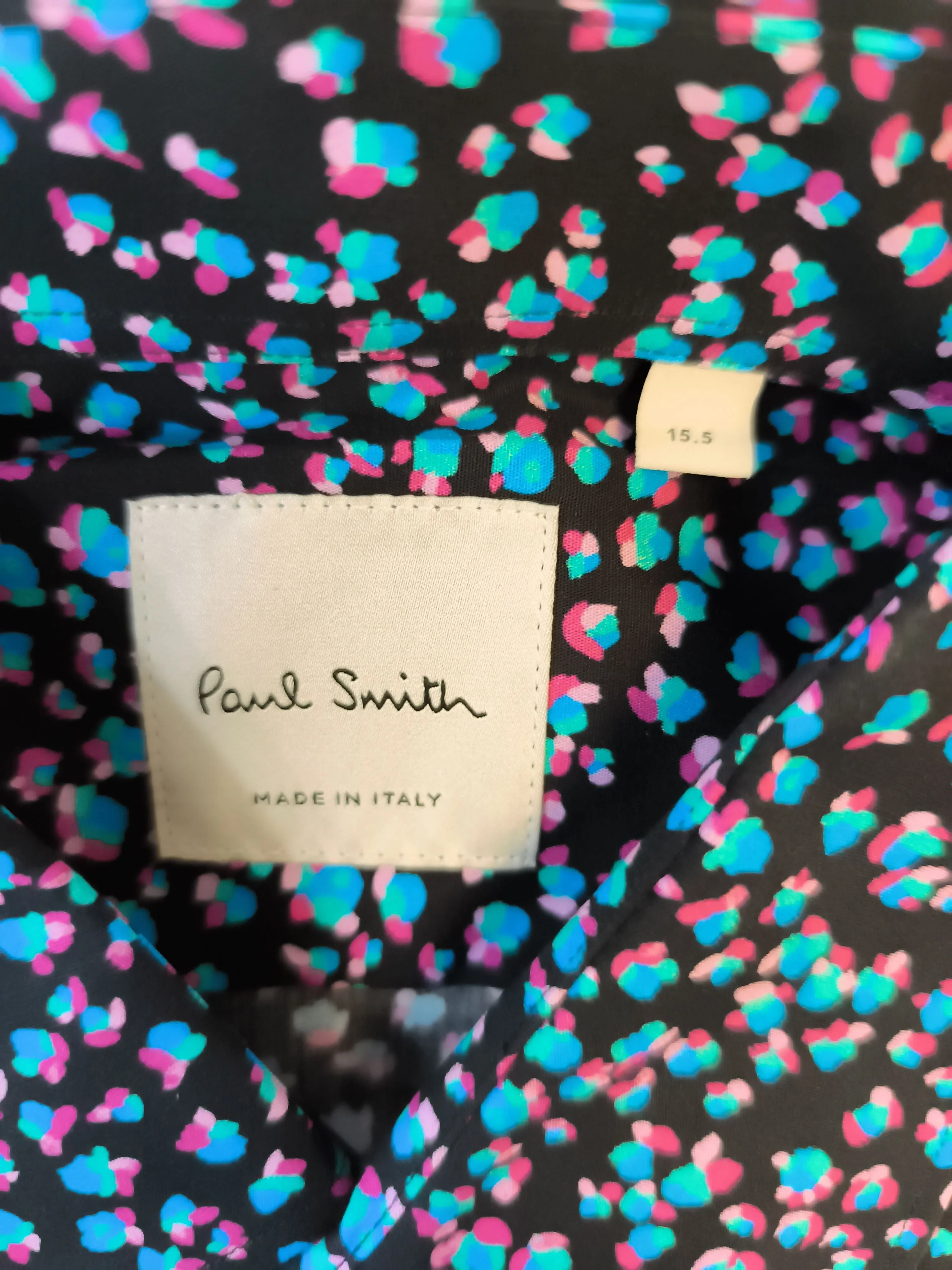 Paul Smith Men's Shirt M Black 100% Cotton Basic New with tags - Image 5