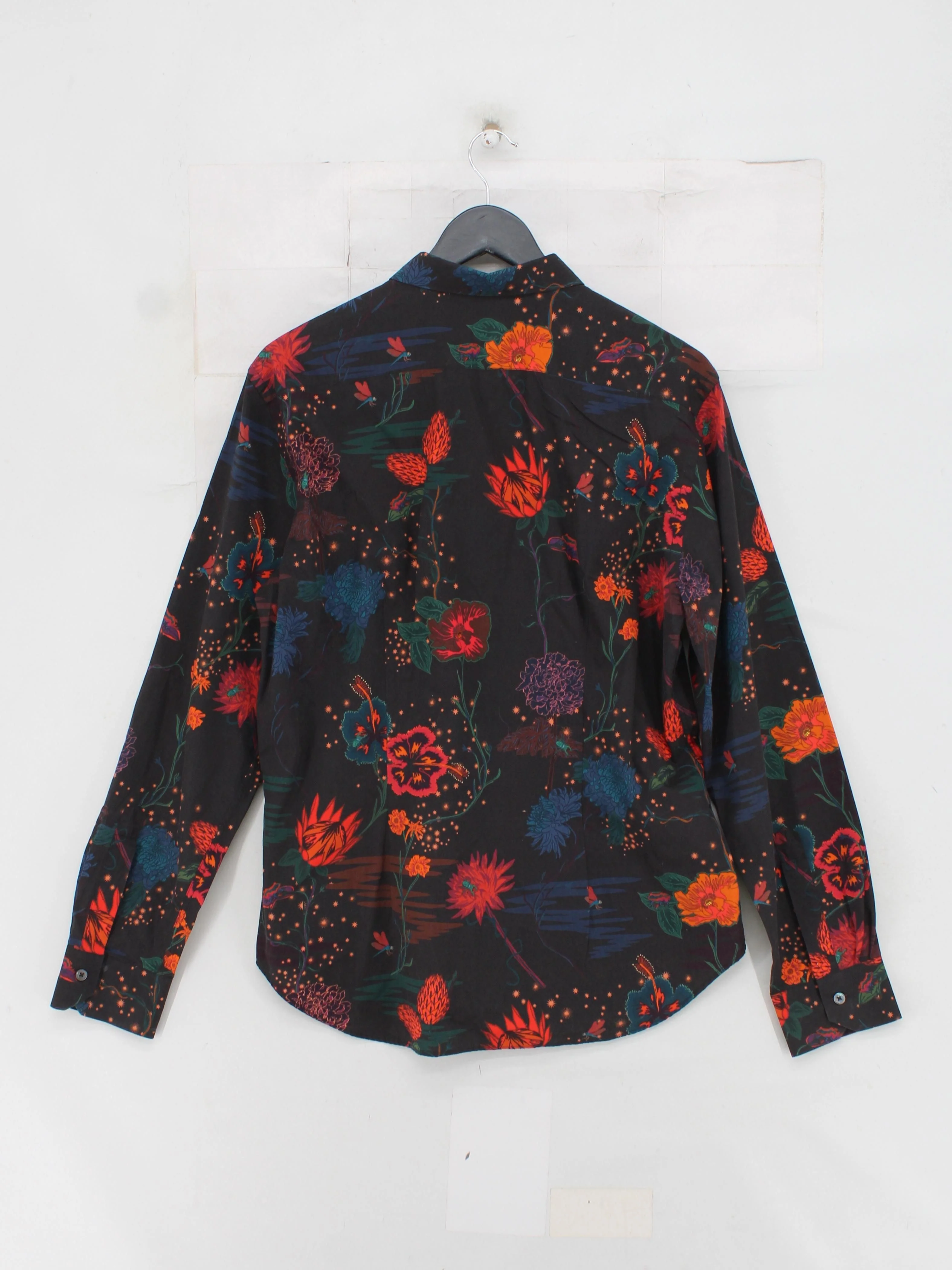 Paul Smith Men's Shirt M Black Floral 100% Cotton Basic - Image 2