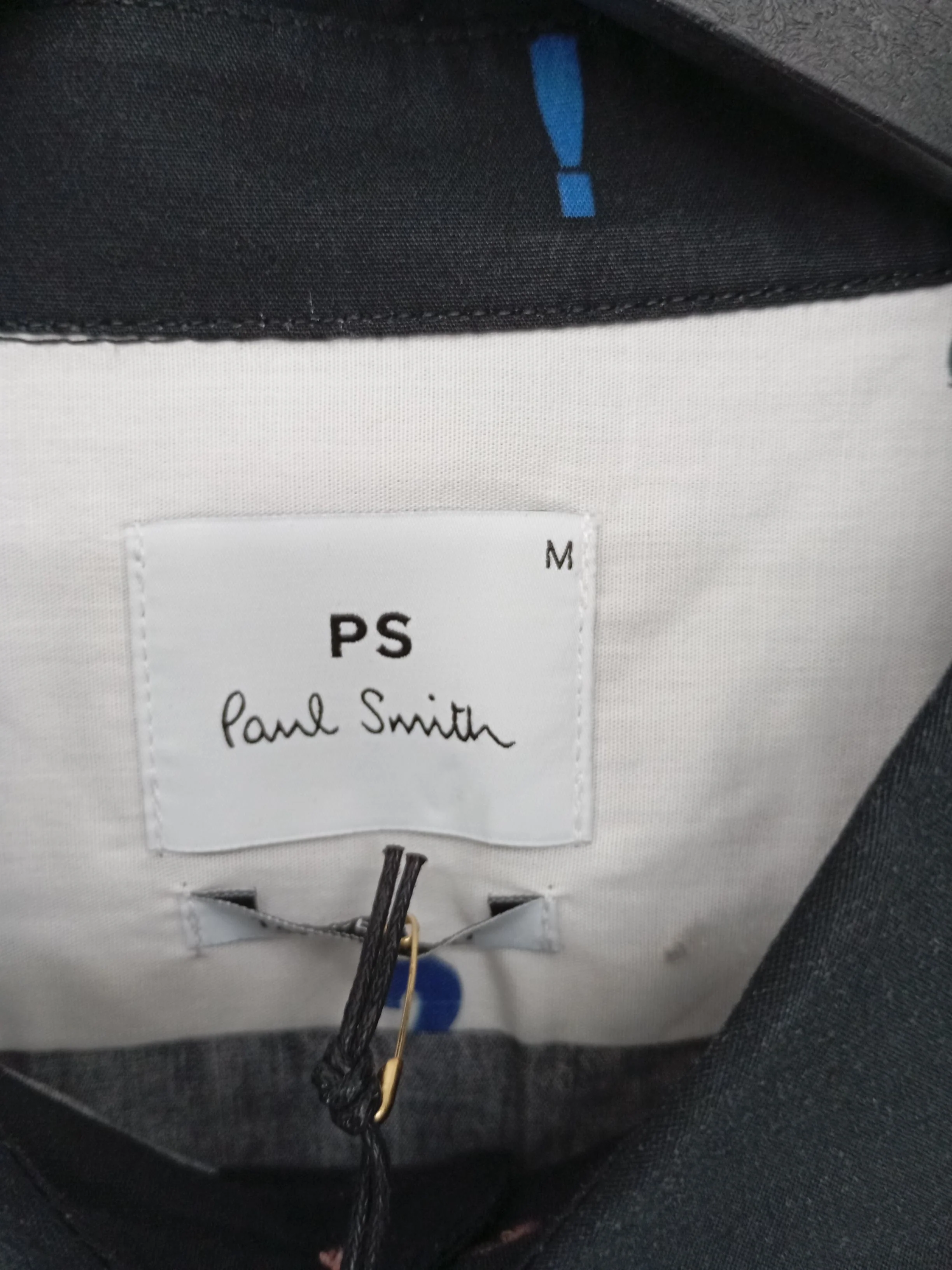 Paul Smith Men's Shirt M Black Graphic 100% Cotton Basic New with tags - Image 5