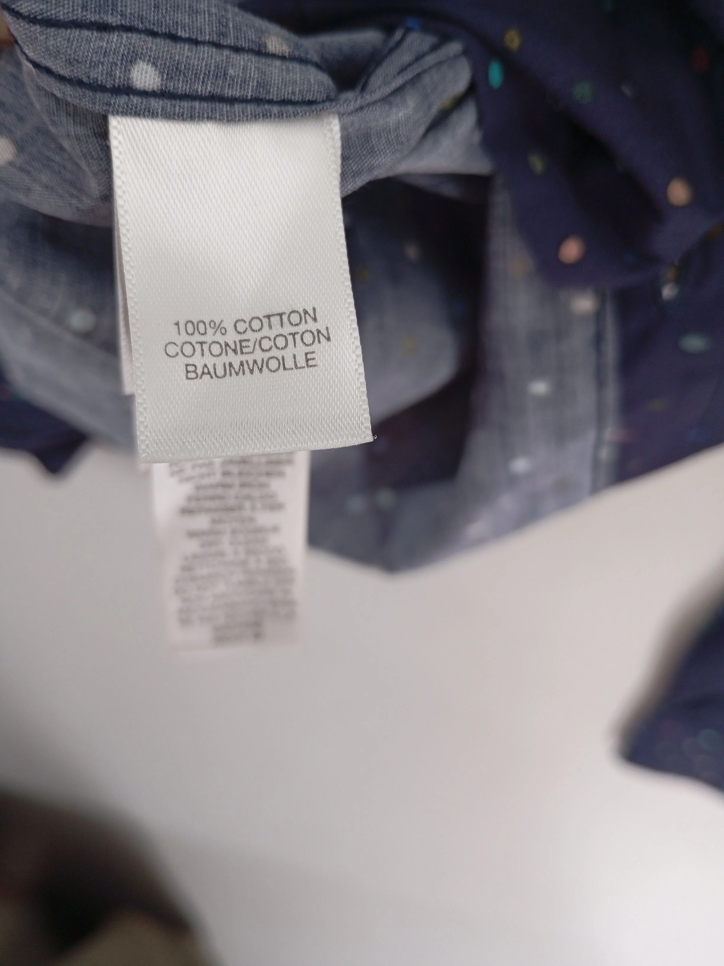 Paul Smith Men's Shirt M Blue Polkadot 100% Cotton Basic New with tags - Image 6