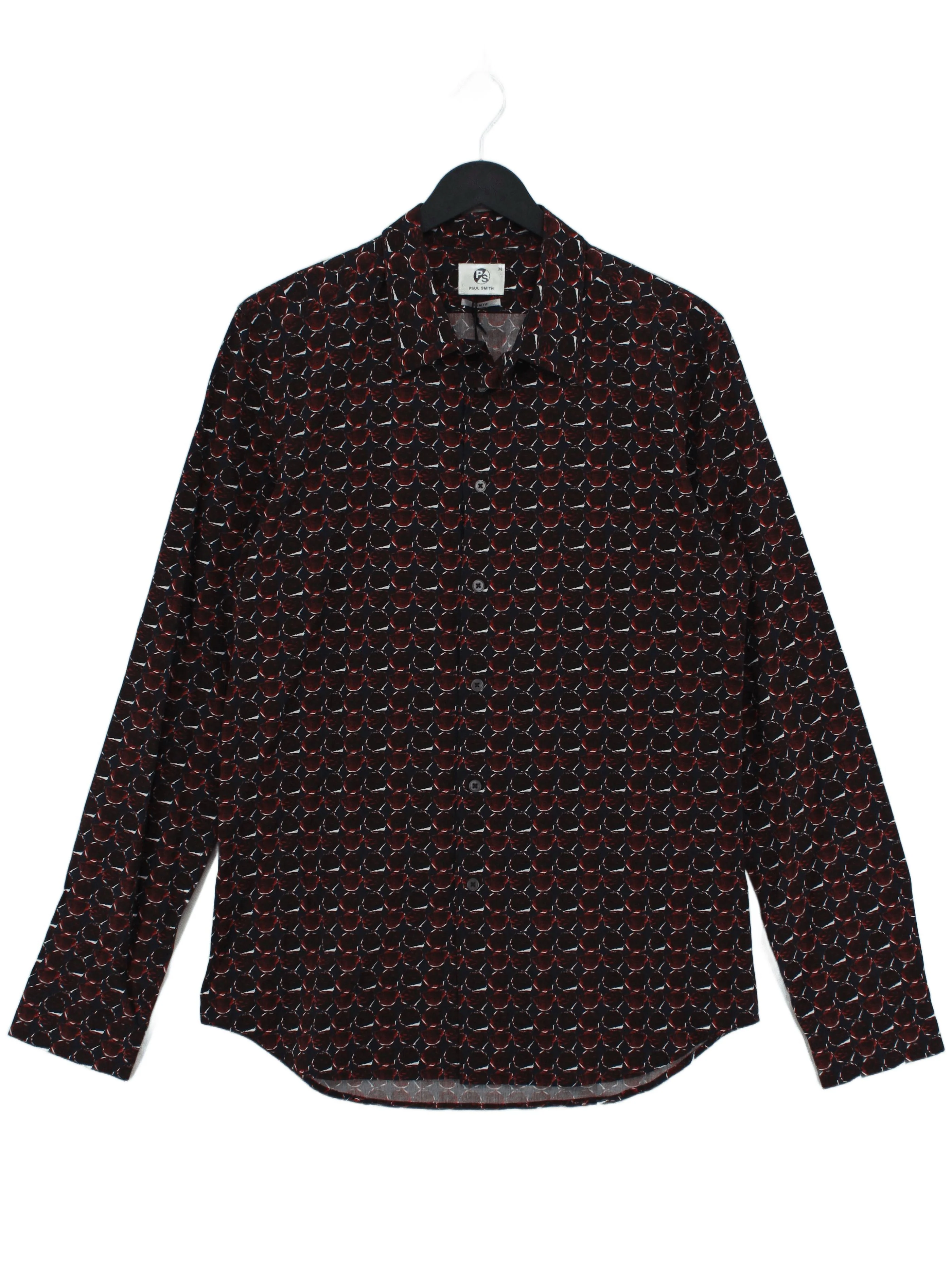 Paul Smith Men's Shirt M Brown 100% Cotton Basic New with tags