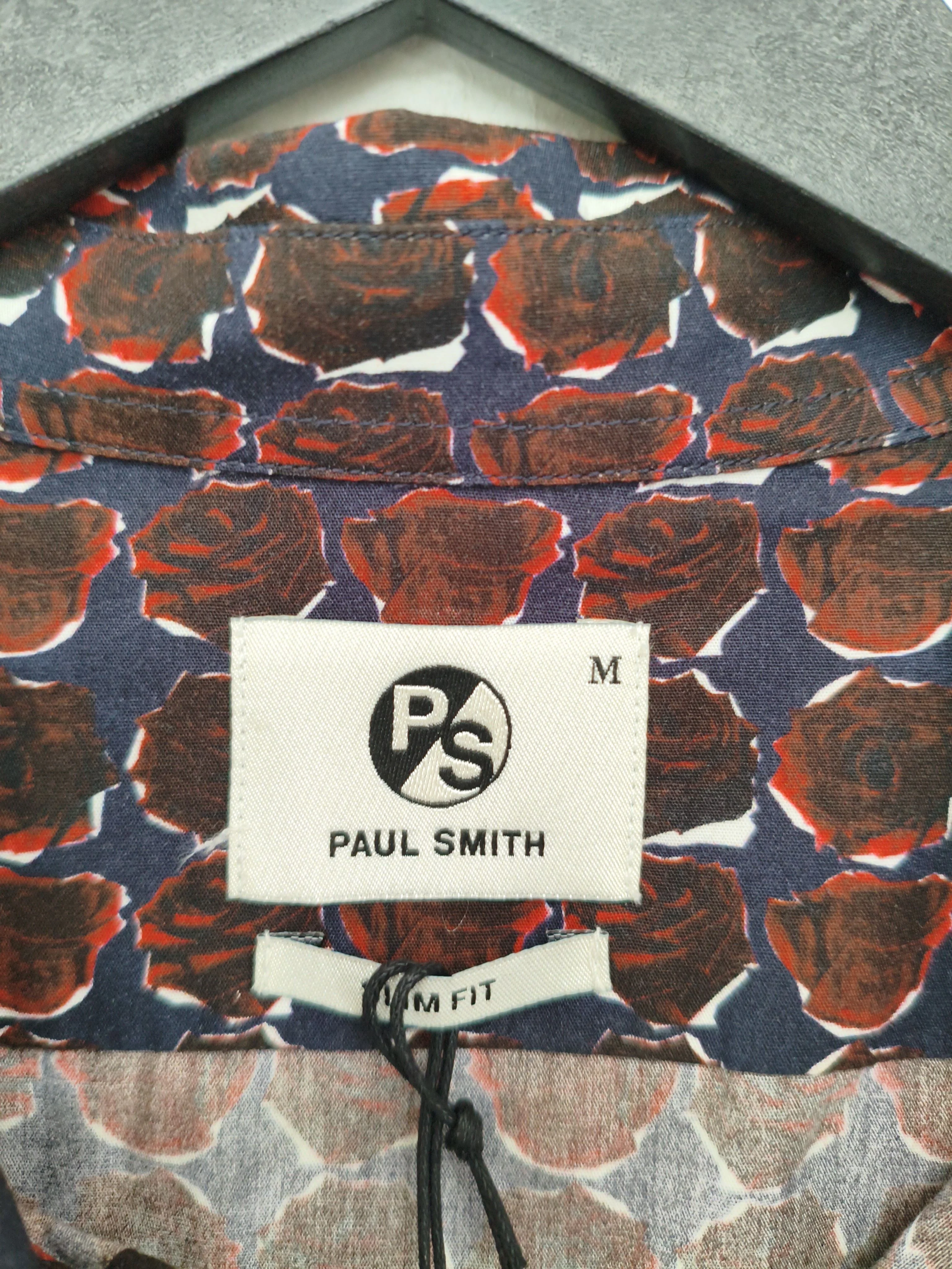 Paul Smith Men's Shirt M Brown 100% Cotton Basic New with tags - Image 5