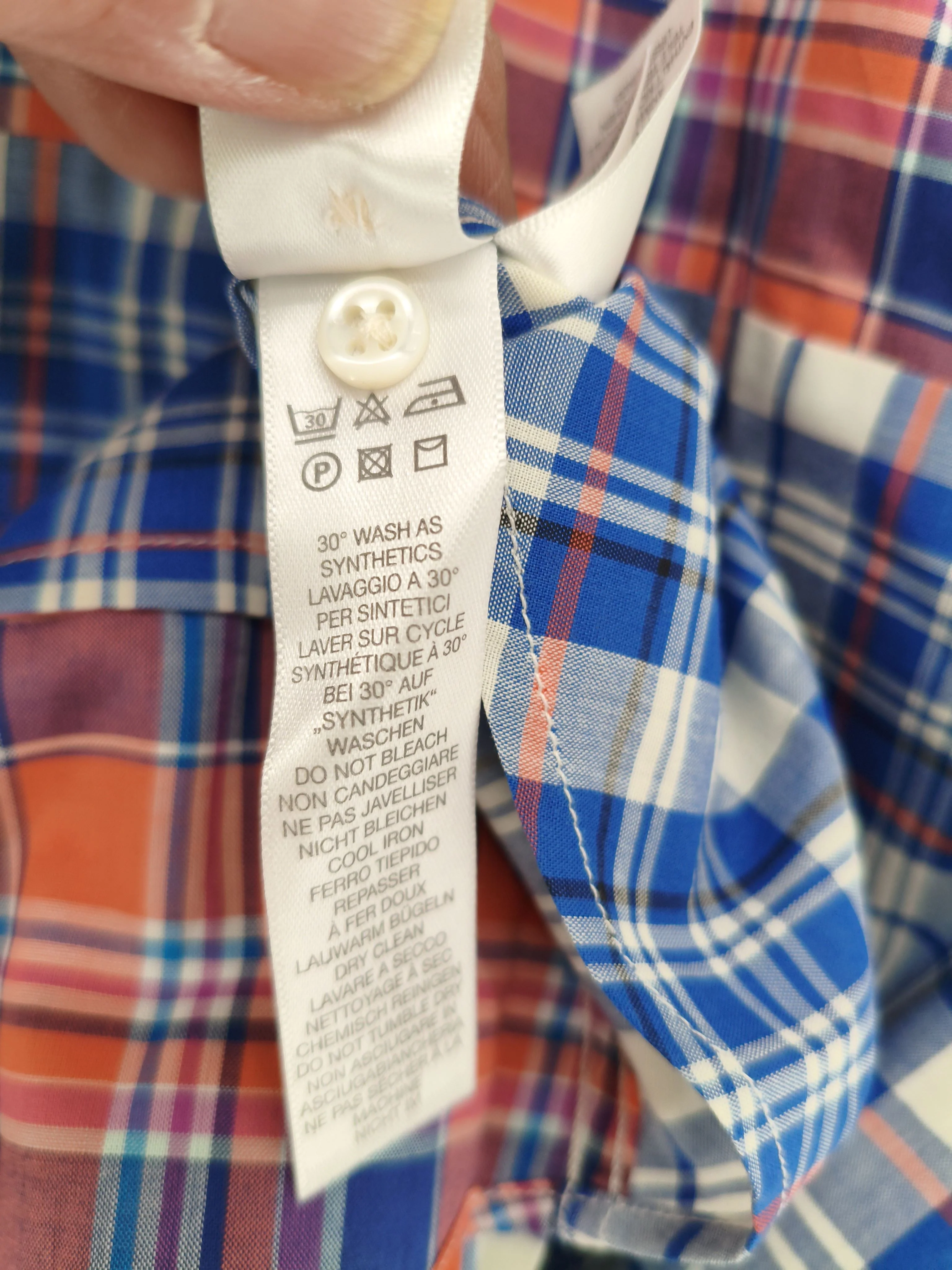 Paul Smith Men's Shirt M Multi Checkered 100% Cotton Basic New with tags - Image 6