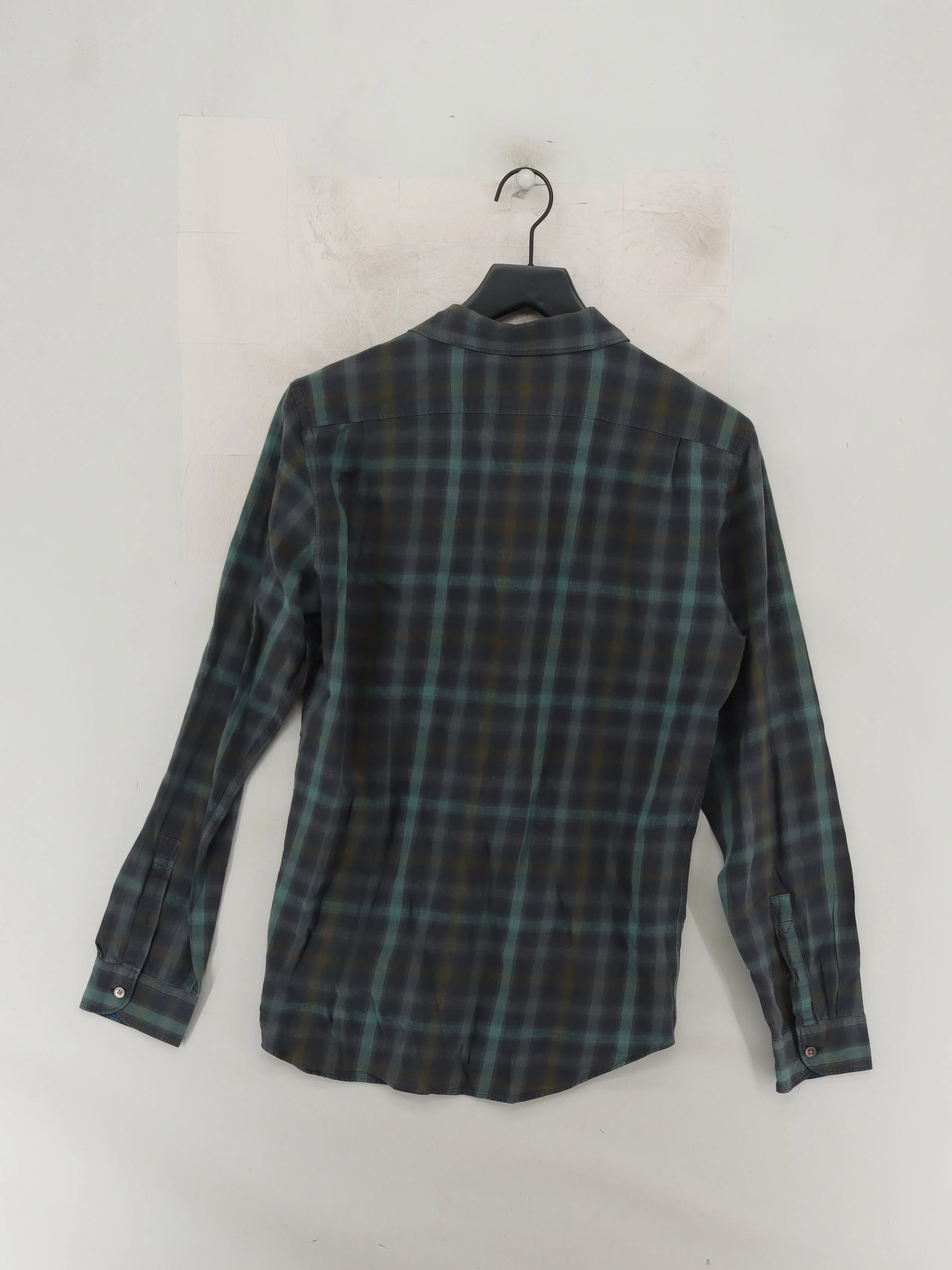 Paul Smith Men's Shirt M Multi Checkered Cotton with Linen Basic - Image 2