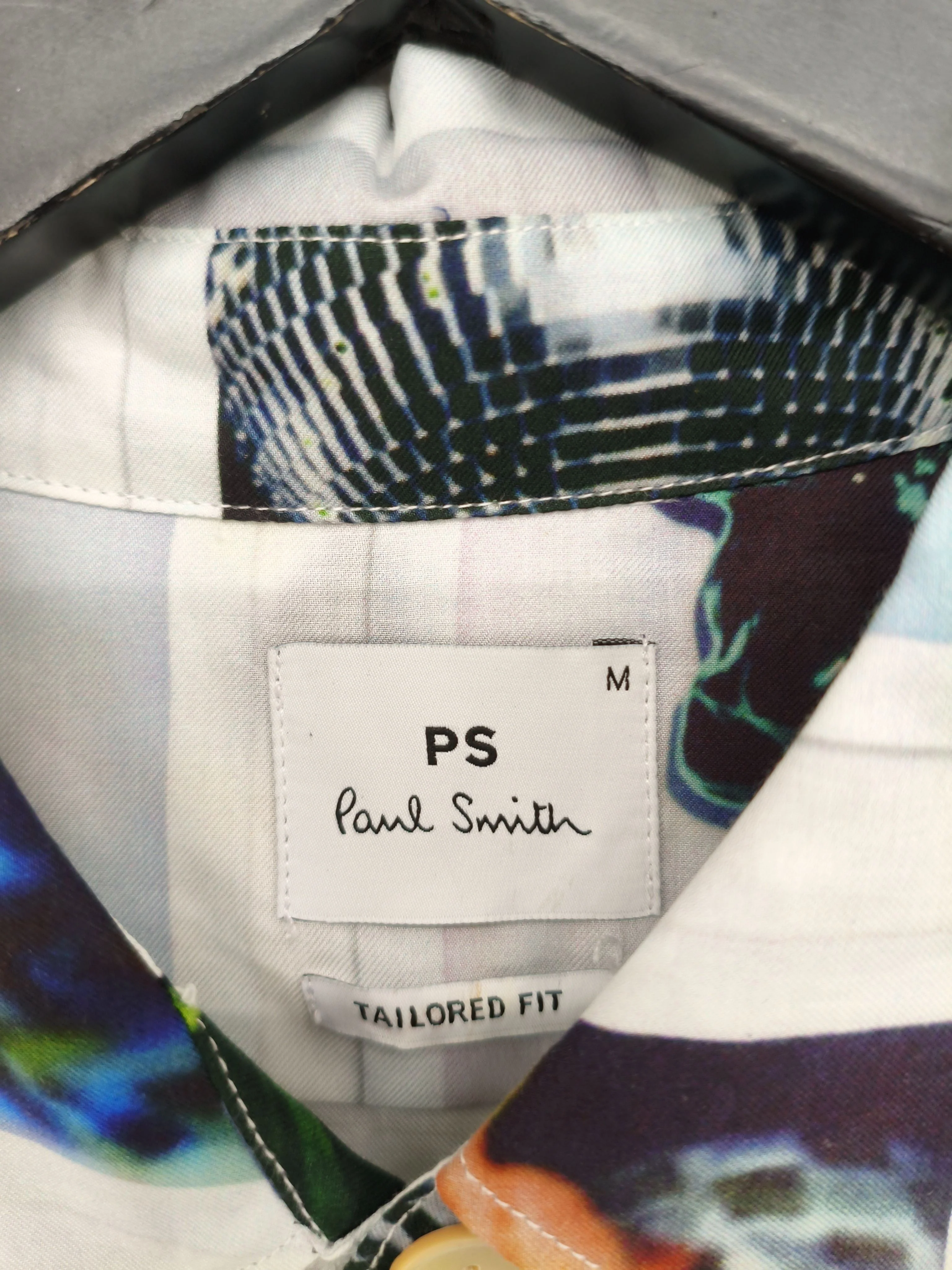 Paul Smith Men's Shirt M Multi Graphic 100% Cotton Basic New with tags - Image 5